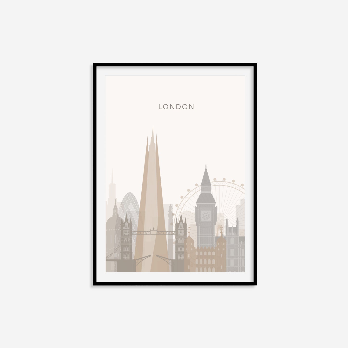 Minimalist London Travel Print