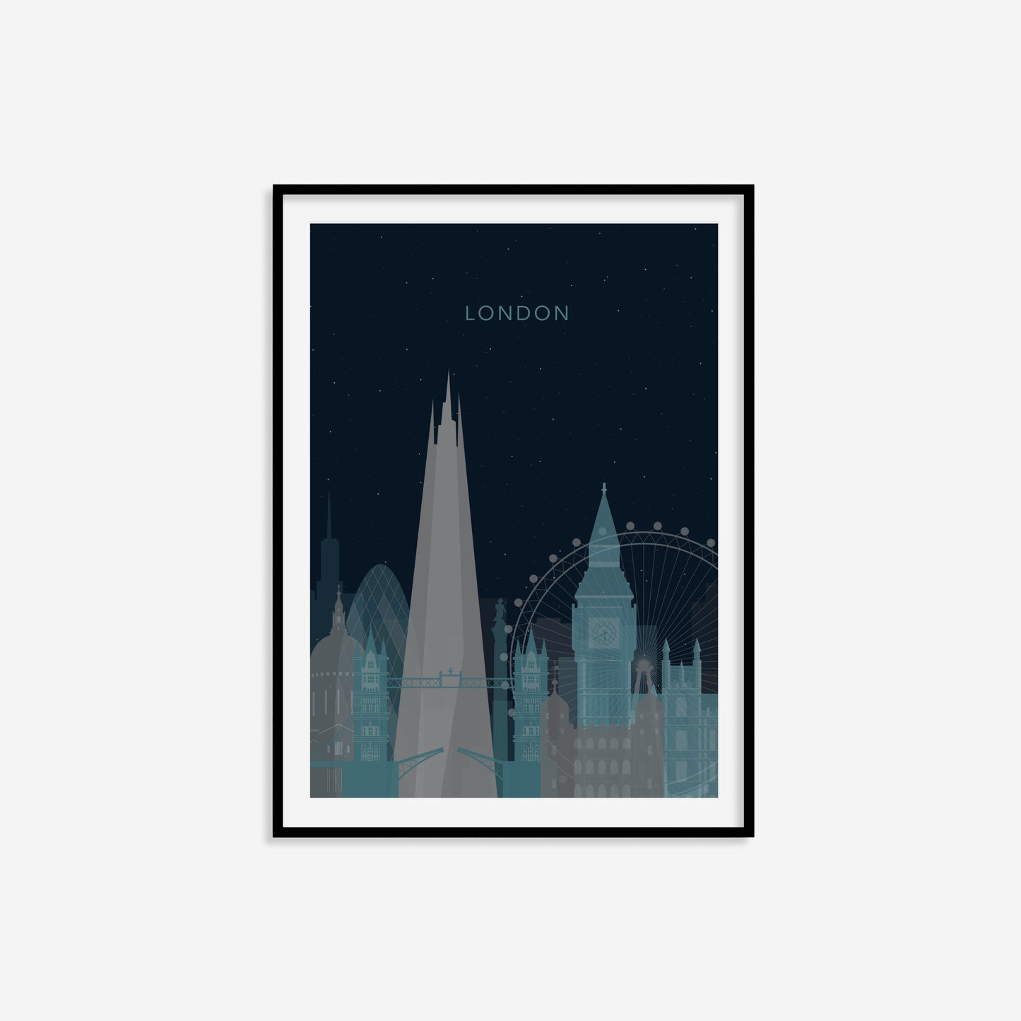 Minimalist London Travel Print