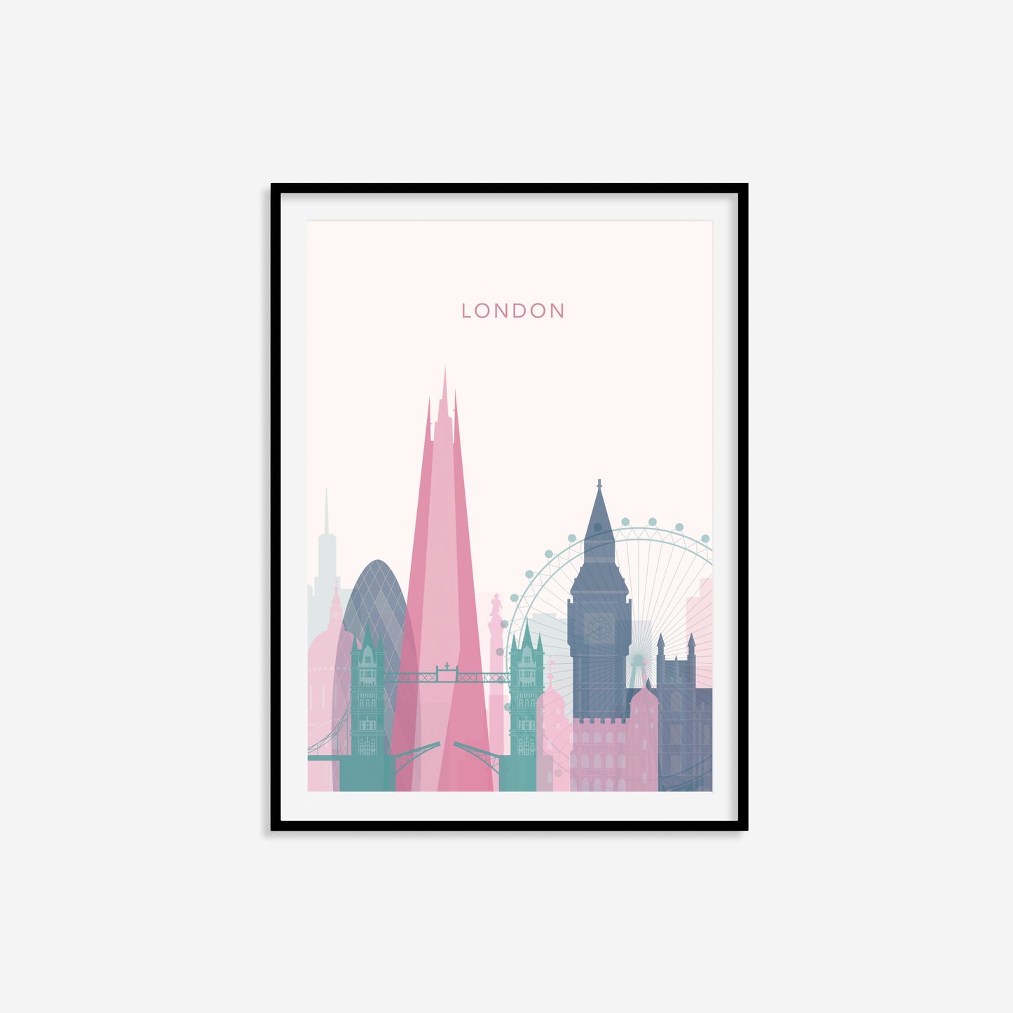 Minimalist London Travel Print