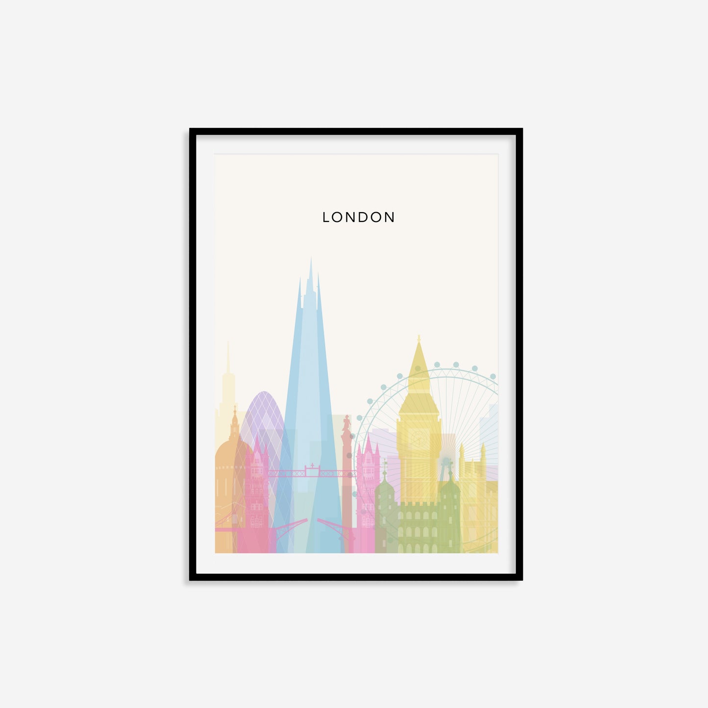 Minimalist London Travel Print