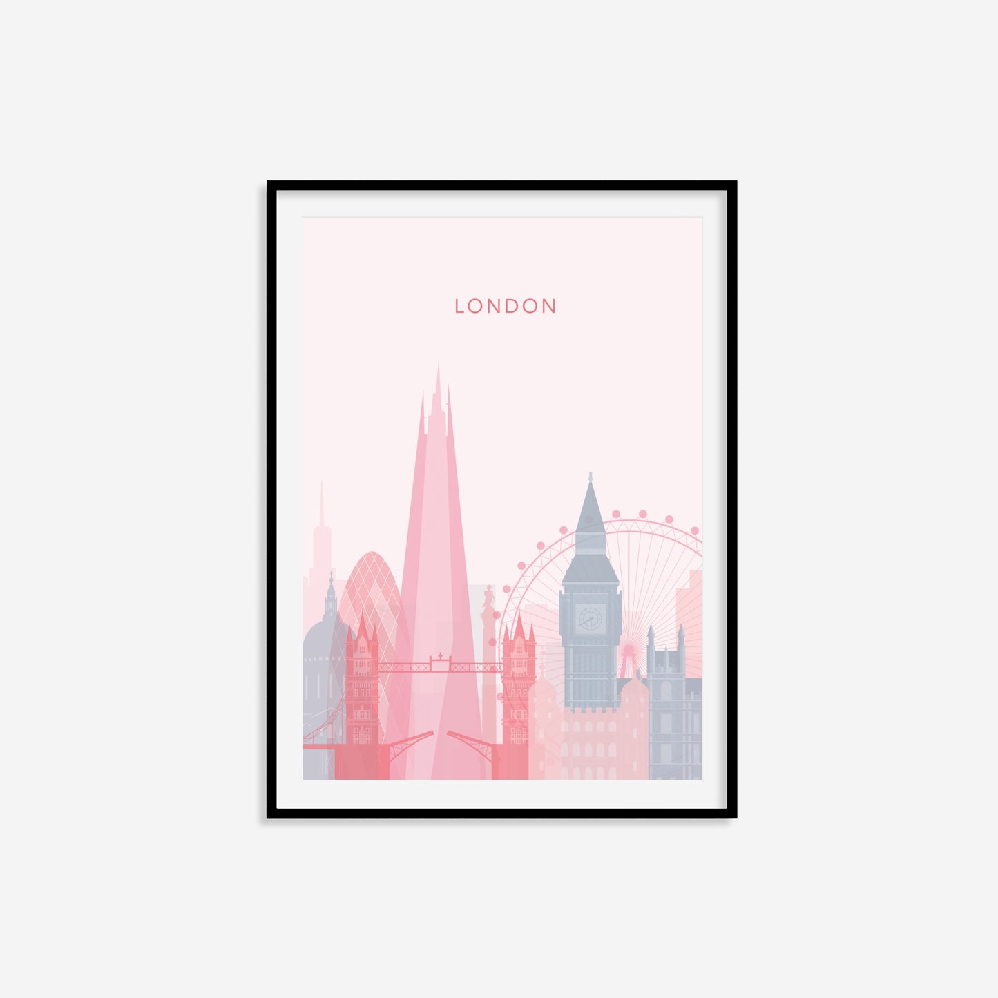 Minimalist London Travel Print