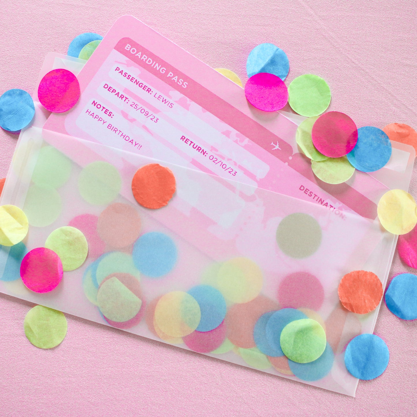 Personalised Holiday Boarding Pass Gift Voucher
