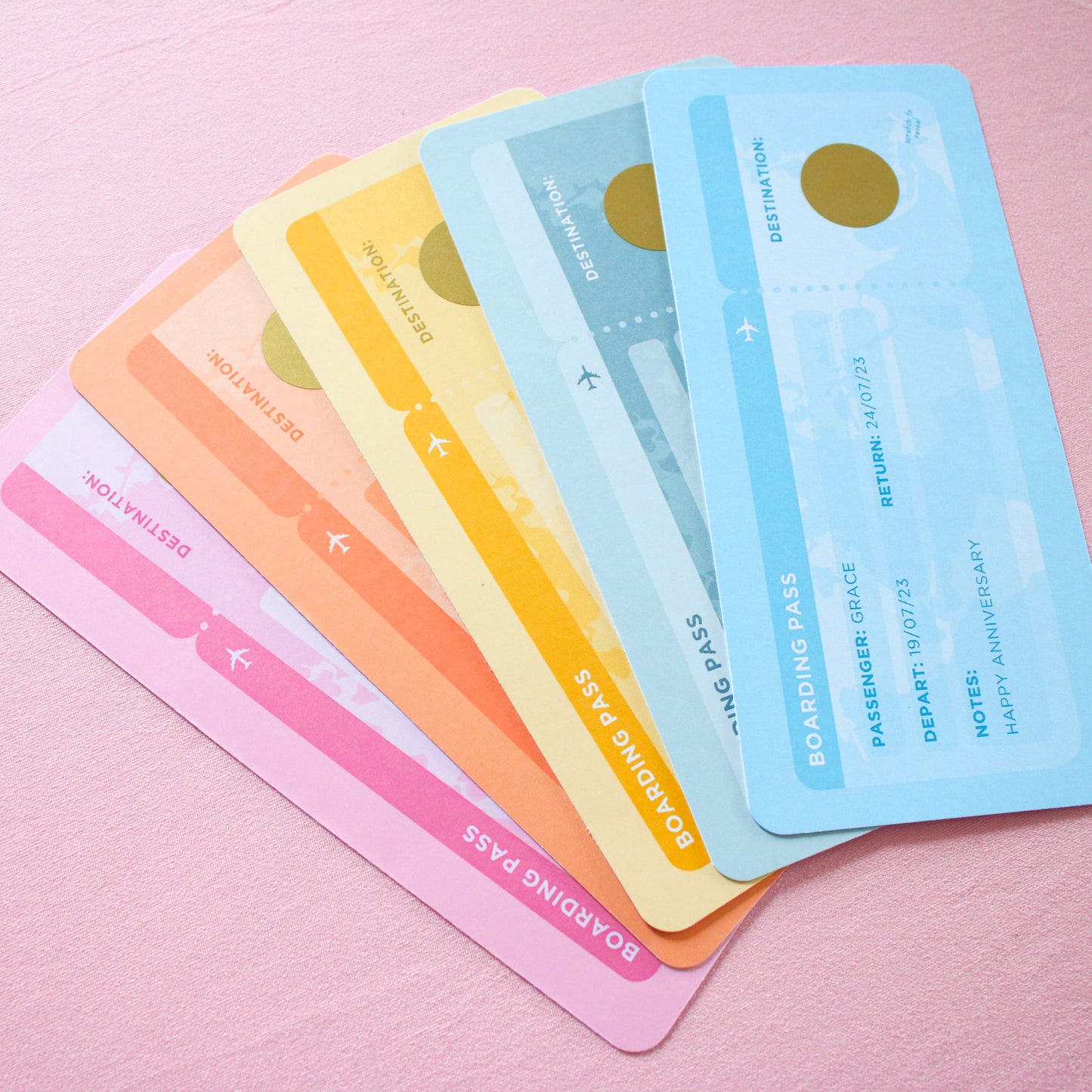 Personalised Holiday Boarding Pass Gift Voucher