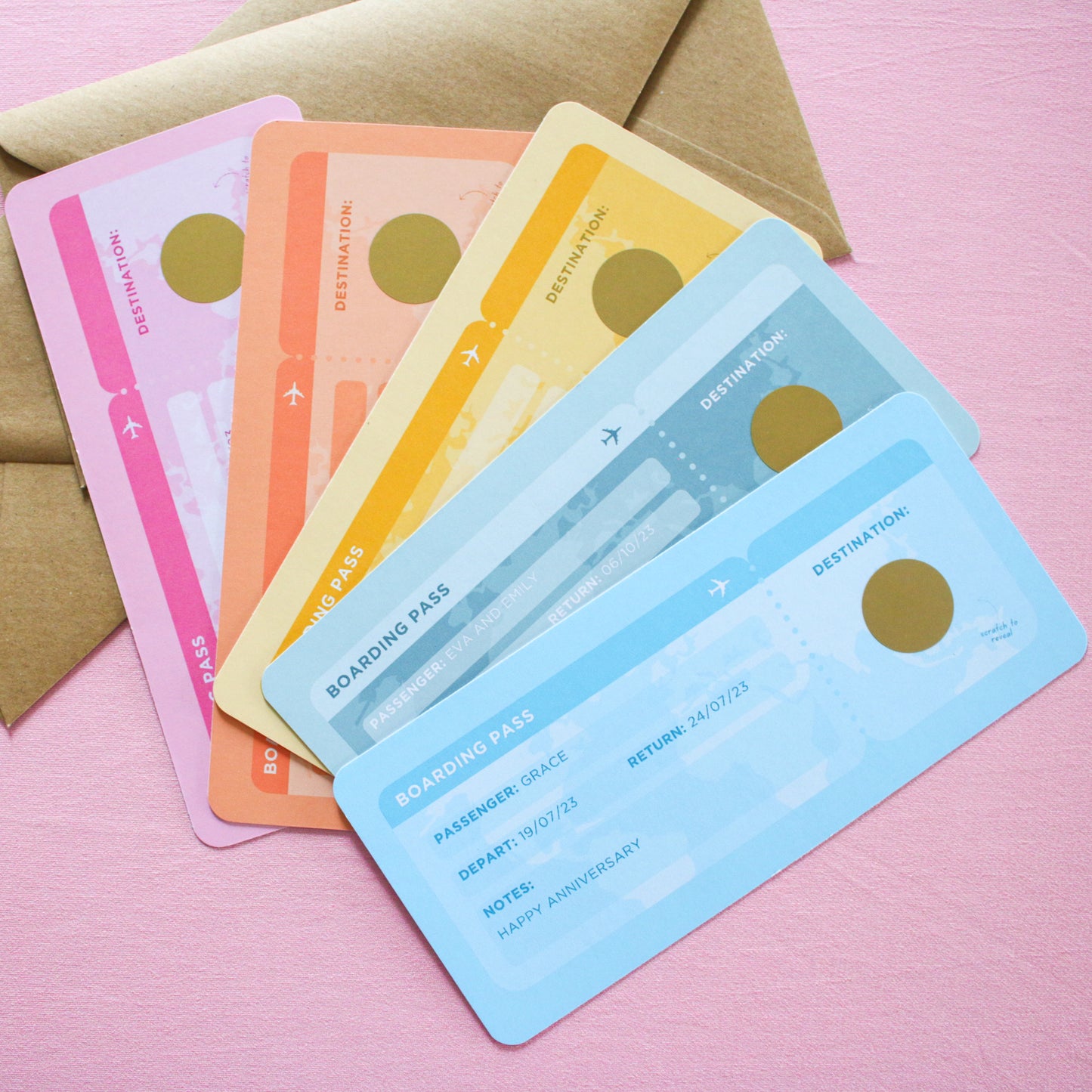 Personalised Holiday Boarding Pass Gift Voucher