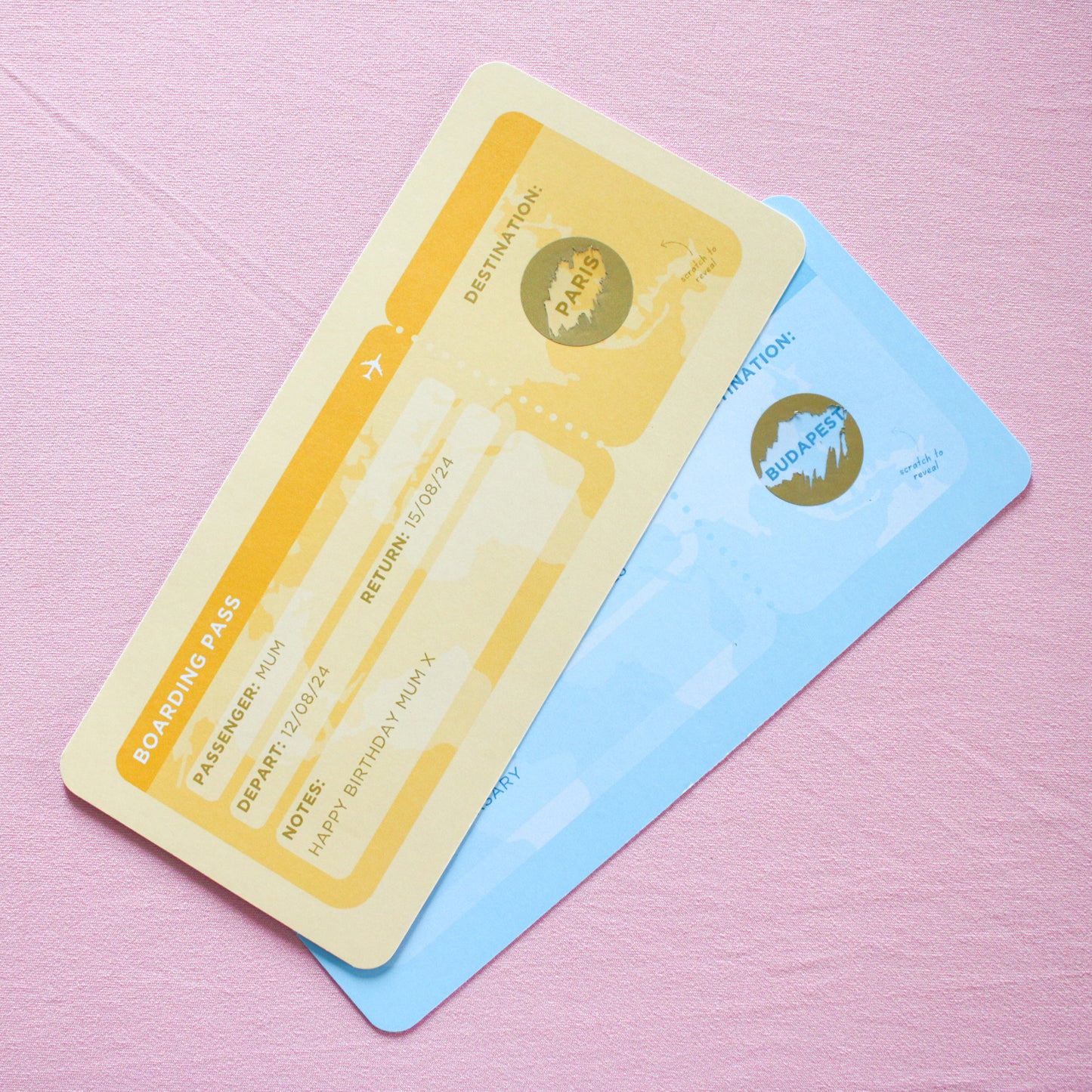 Personalised Holiday Boarding Pass Gift Voucher