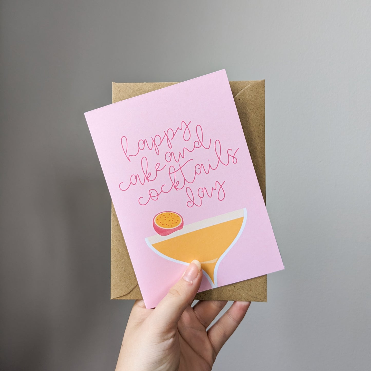 Happy Cake and Cocktails Day Birthday Card