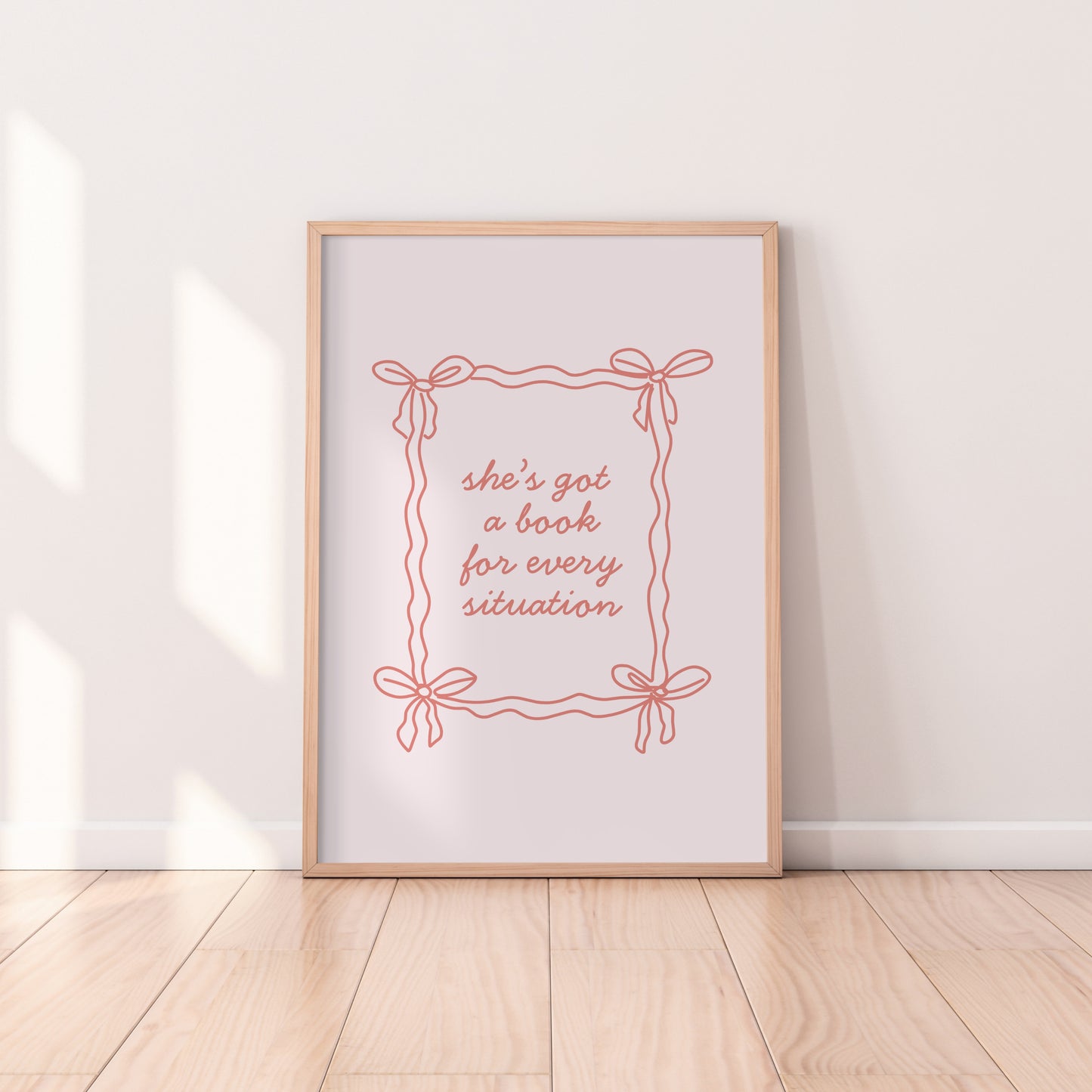 She's Got A Book For Every Situation Print