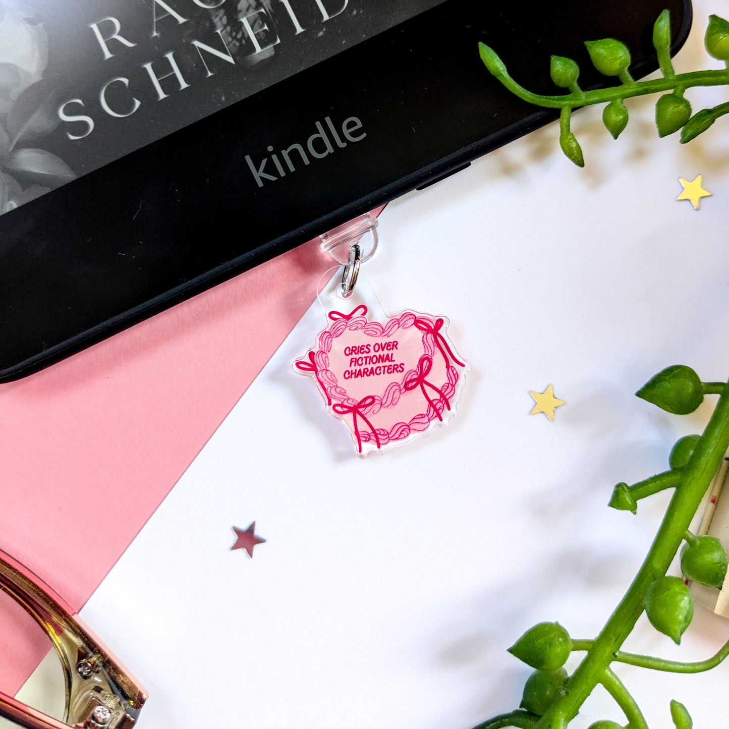 Cries Over Fictional Characters Kindle Charm