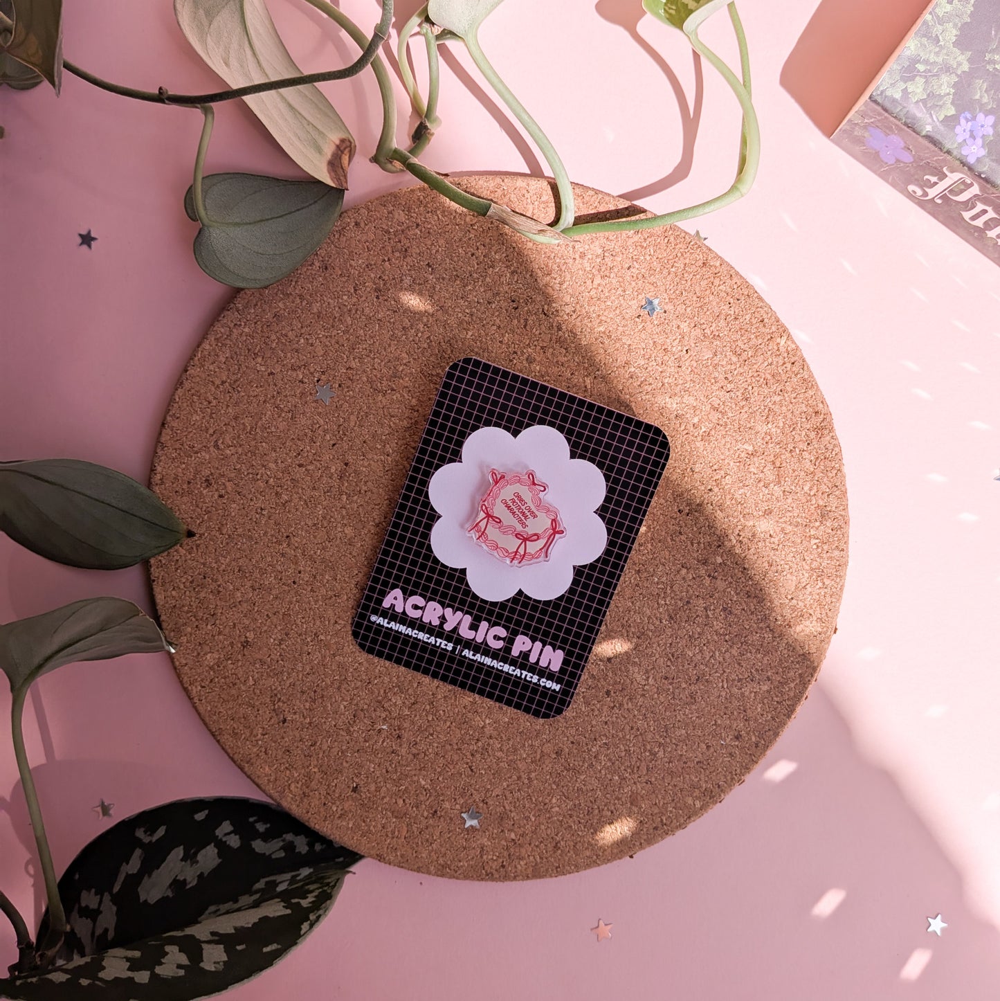 Cries Over Fictional Characters Acrylic Pin Badge