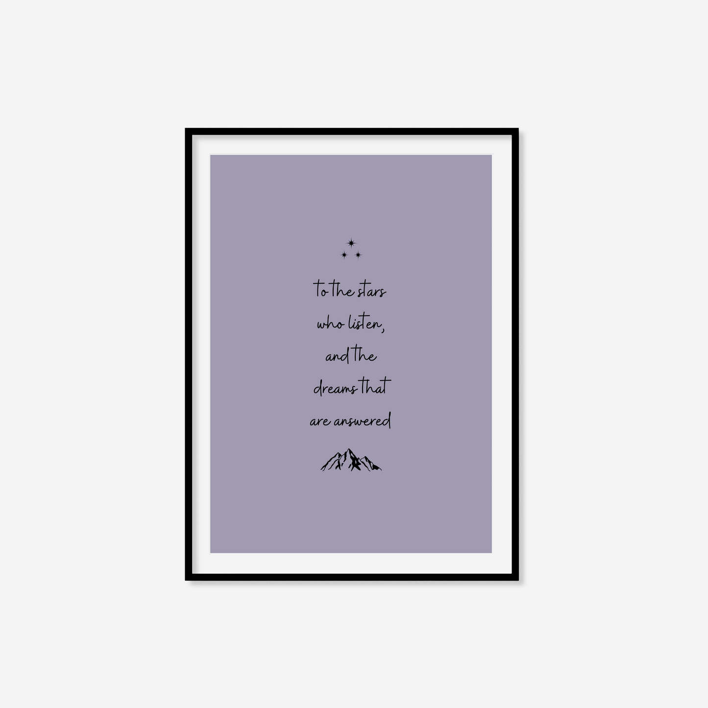 To The Stars Who Listen Print