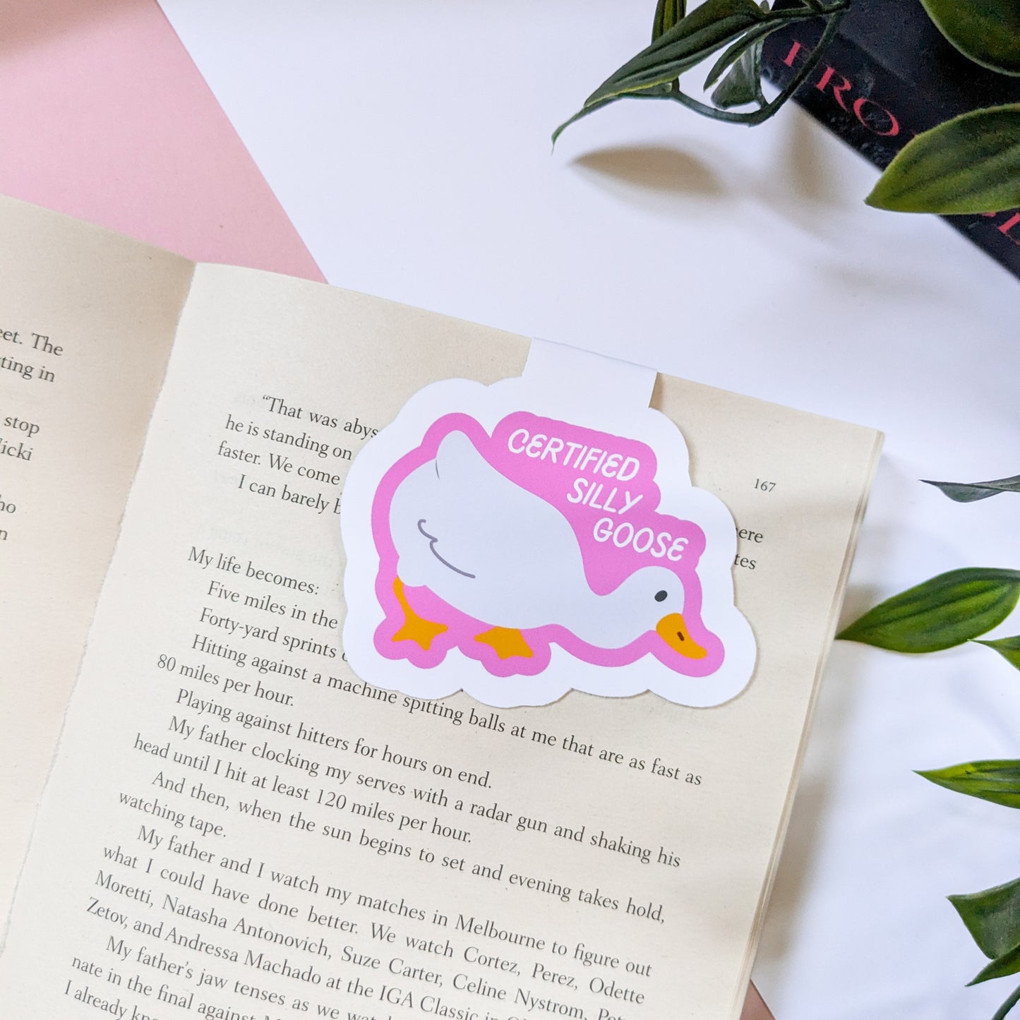 Certified Silly Goose Magnetic Die-Cut Bookmark