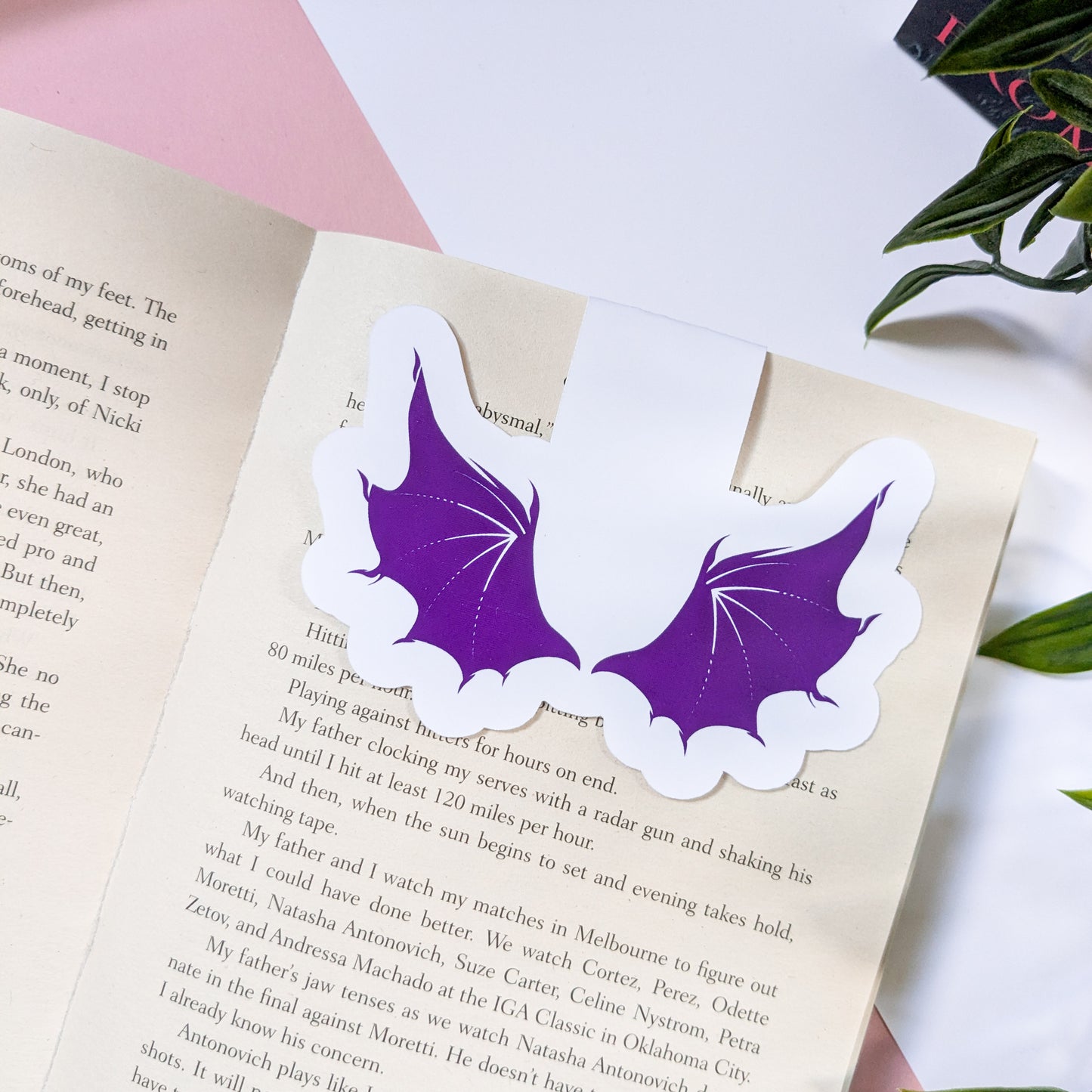 Dragon Wings Magnetic Die-Cut Bookmark