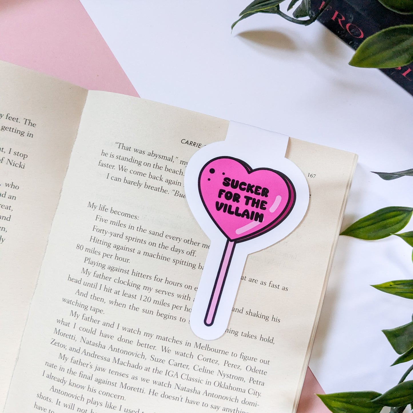 Sucker For The Villain Magnetic Die-Cut Bookmark