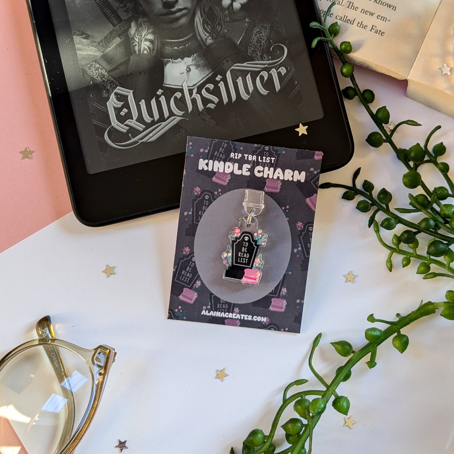 RIP To Be Read List Kindle Charm