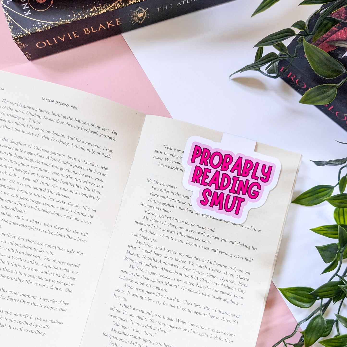 Probably Reading Smut Magnetic Die-Cut Bookmark