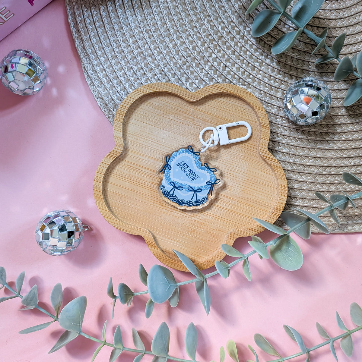 Late Night Book Club Acrylic Keychain