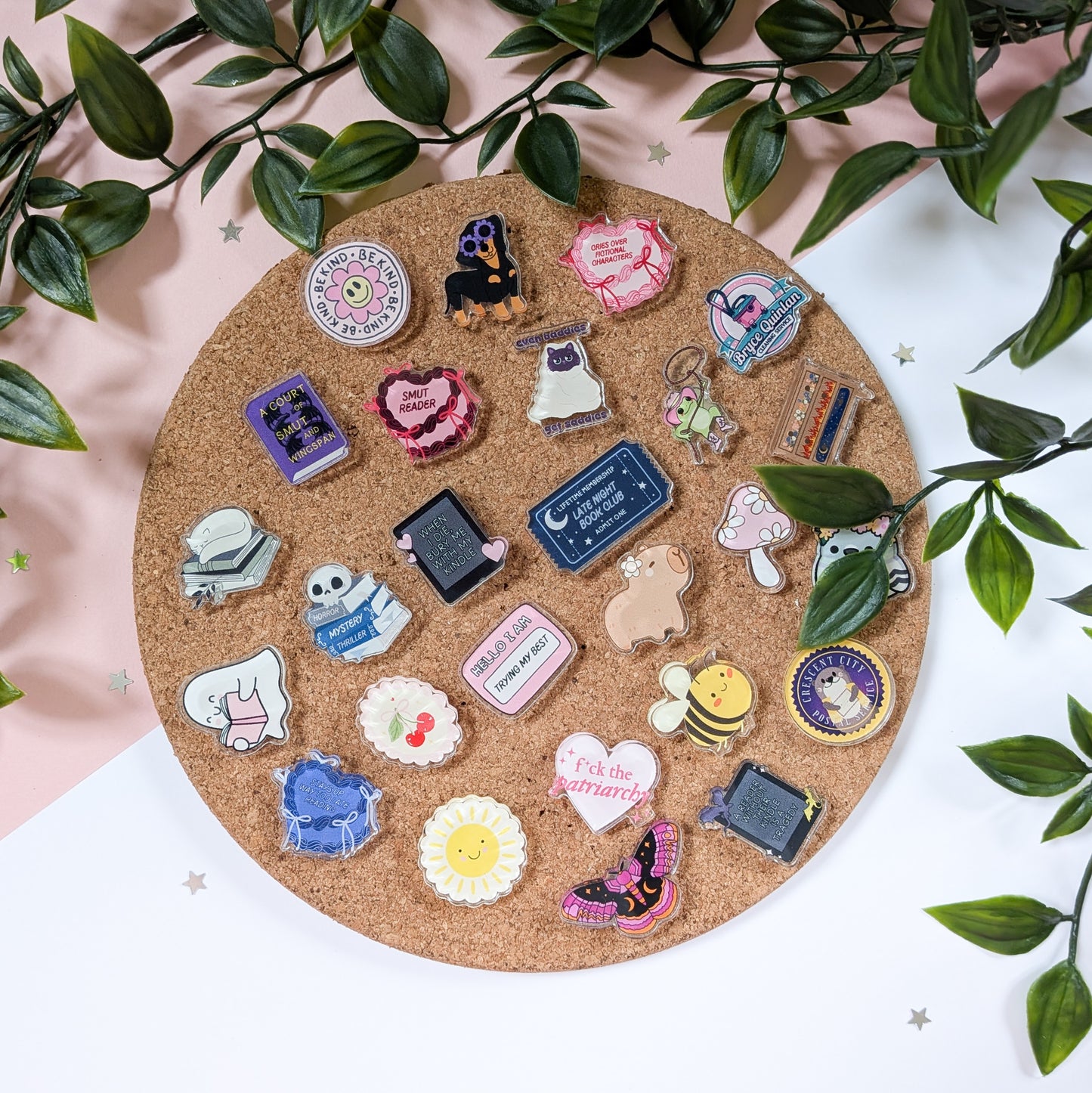 A Reader Without Their Kindle Is A Tragedy Acrylic Pin Badge