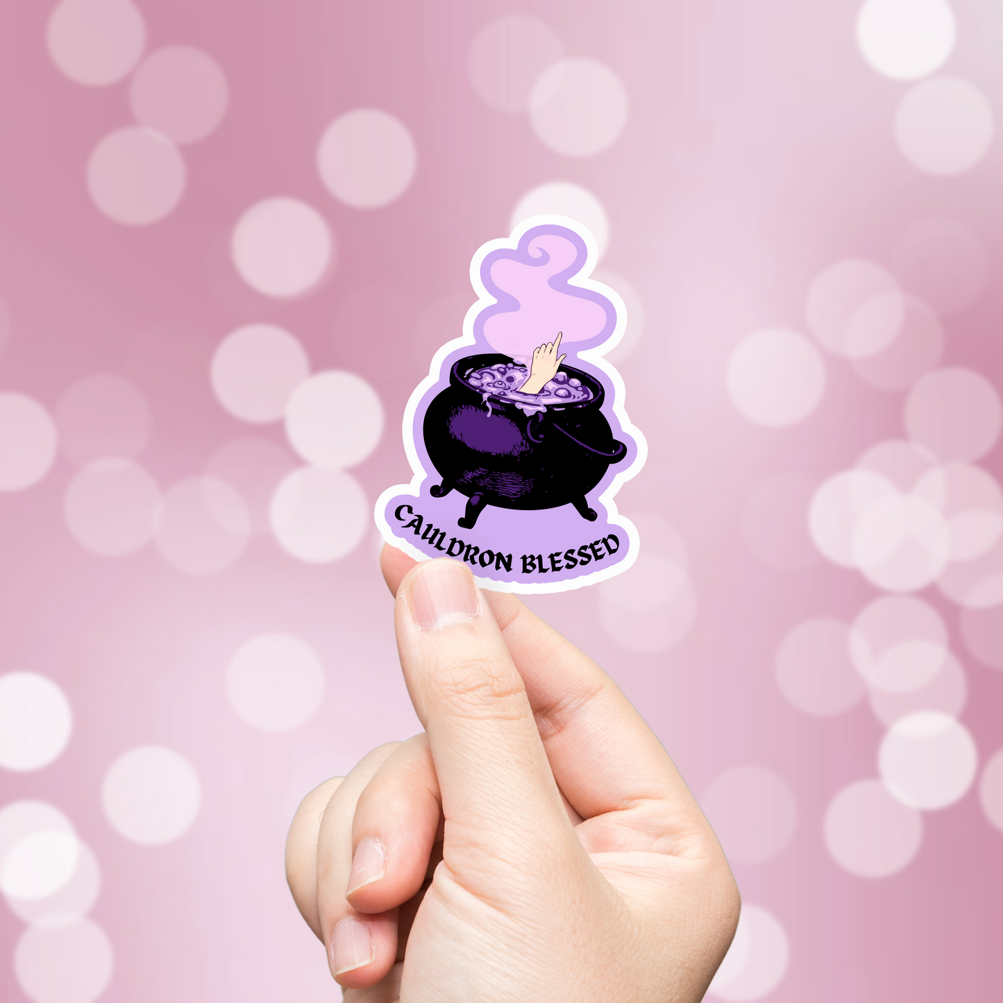 Cauldron Blessed Sticker