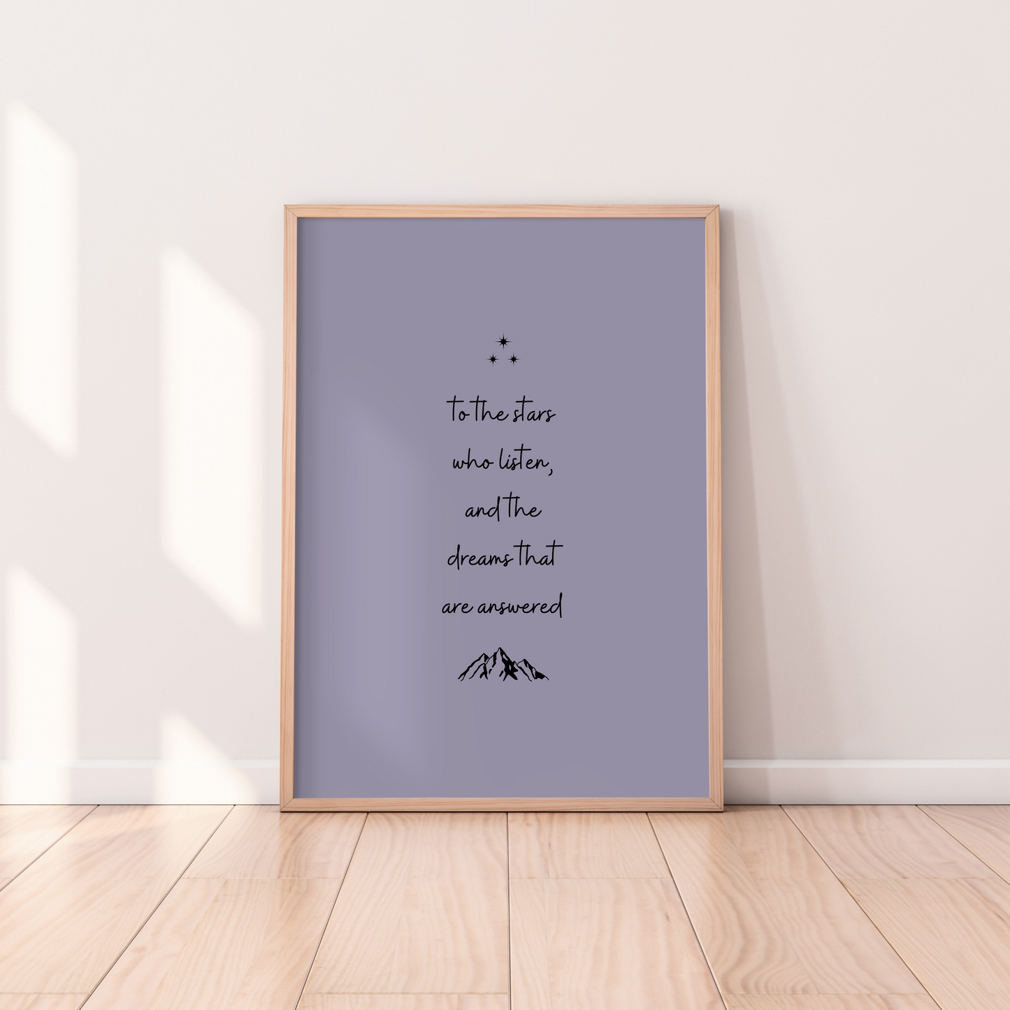 To The Stars Who Listen Print