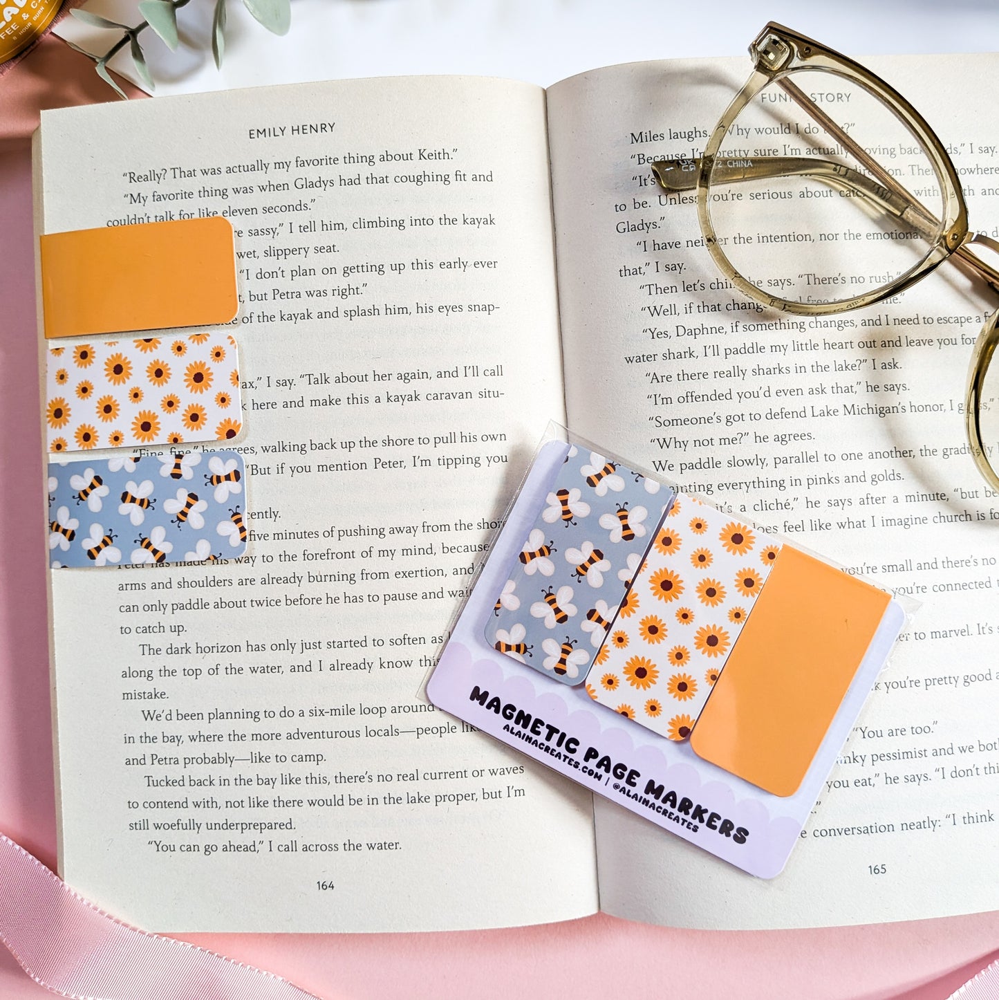 Summery Magnetic Page Markers