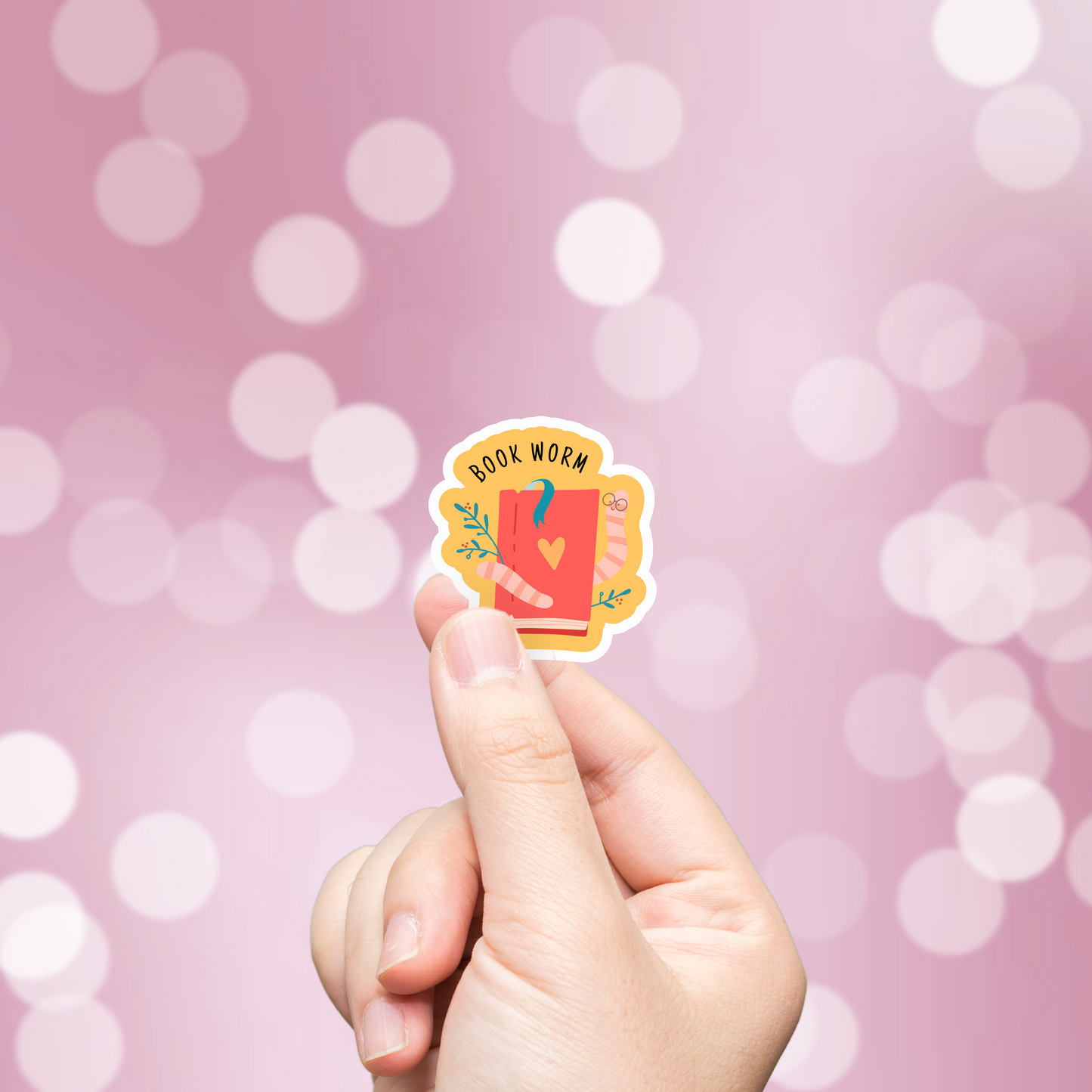 Bookworm Sticker