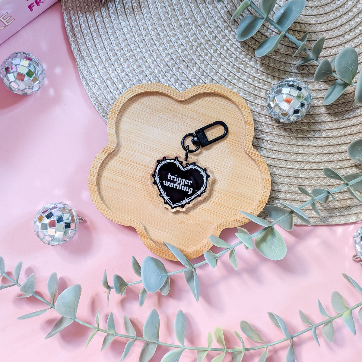 Trigger Warning Acrylic Keychain