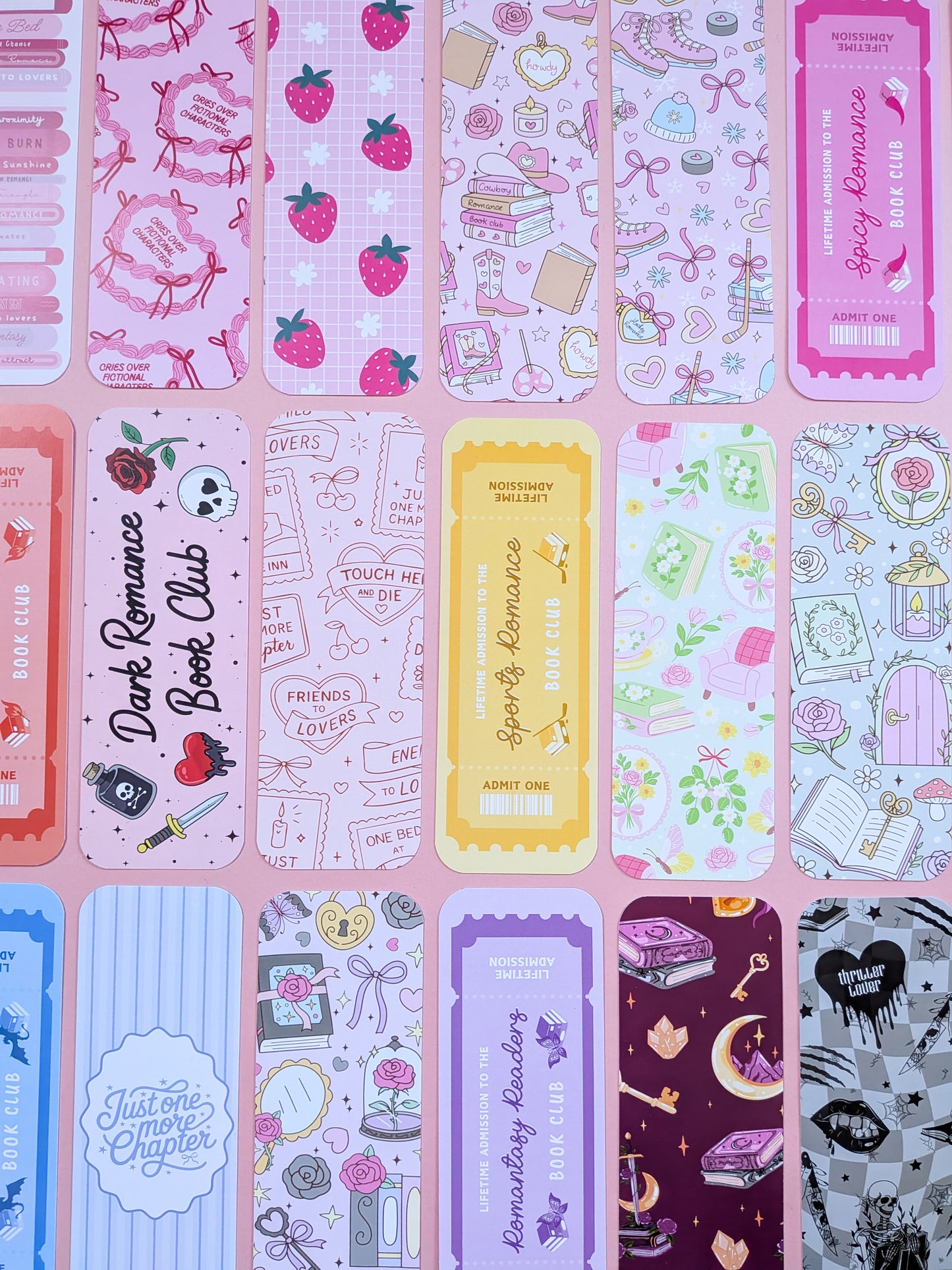 Romance Line Art Bookmark