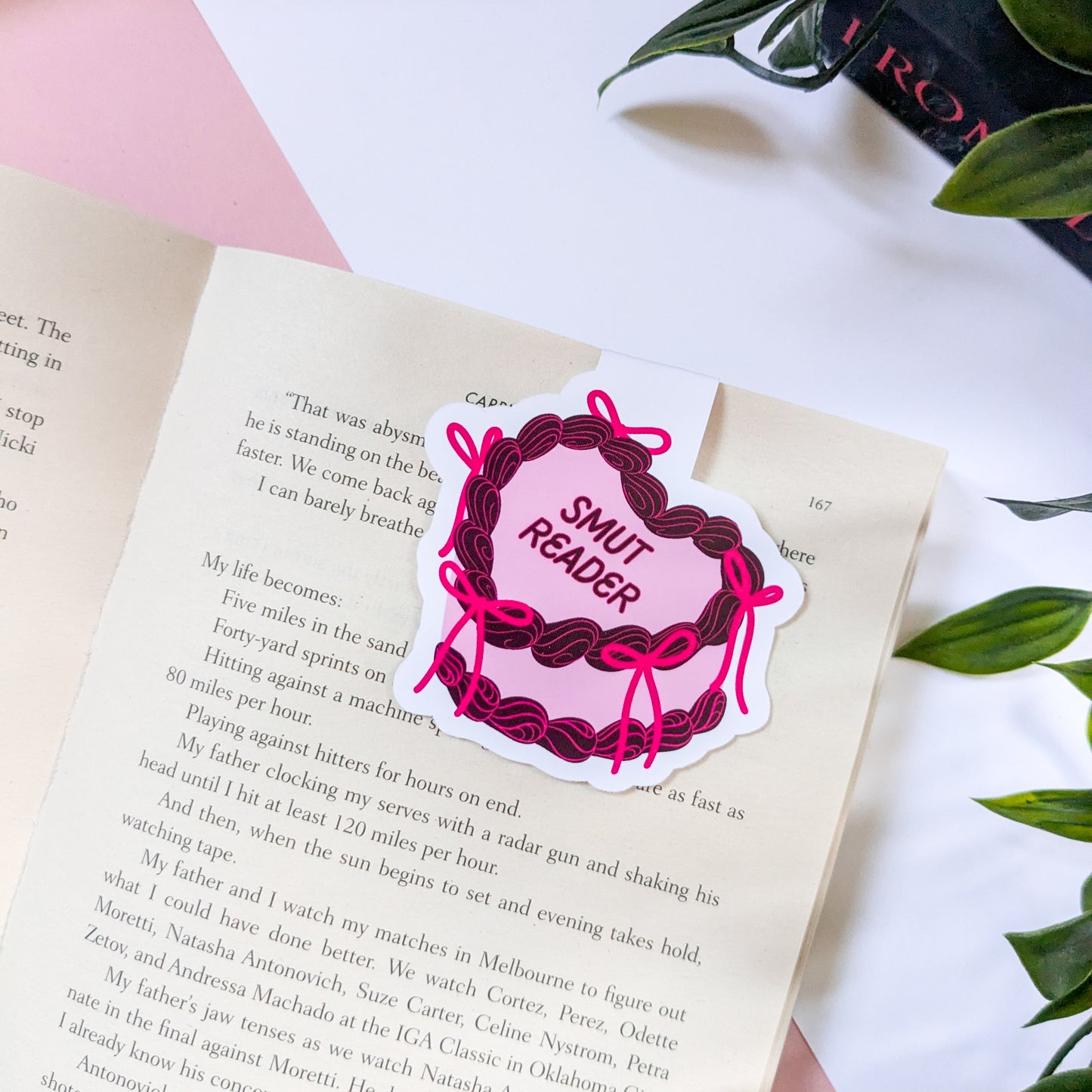 Smut Reader Cake Magnetic Die-Cut Bookmark