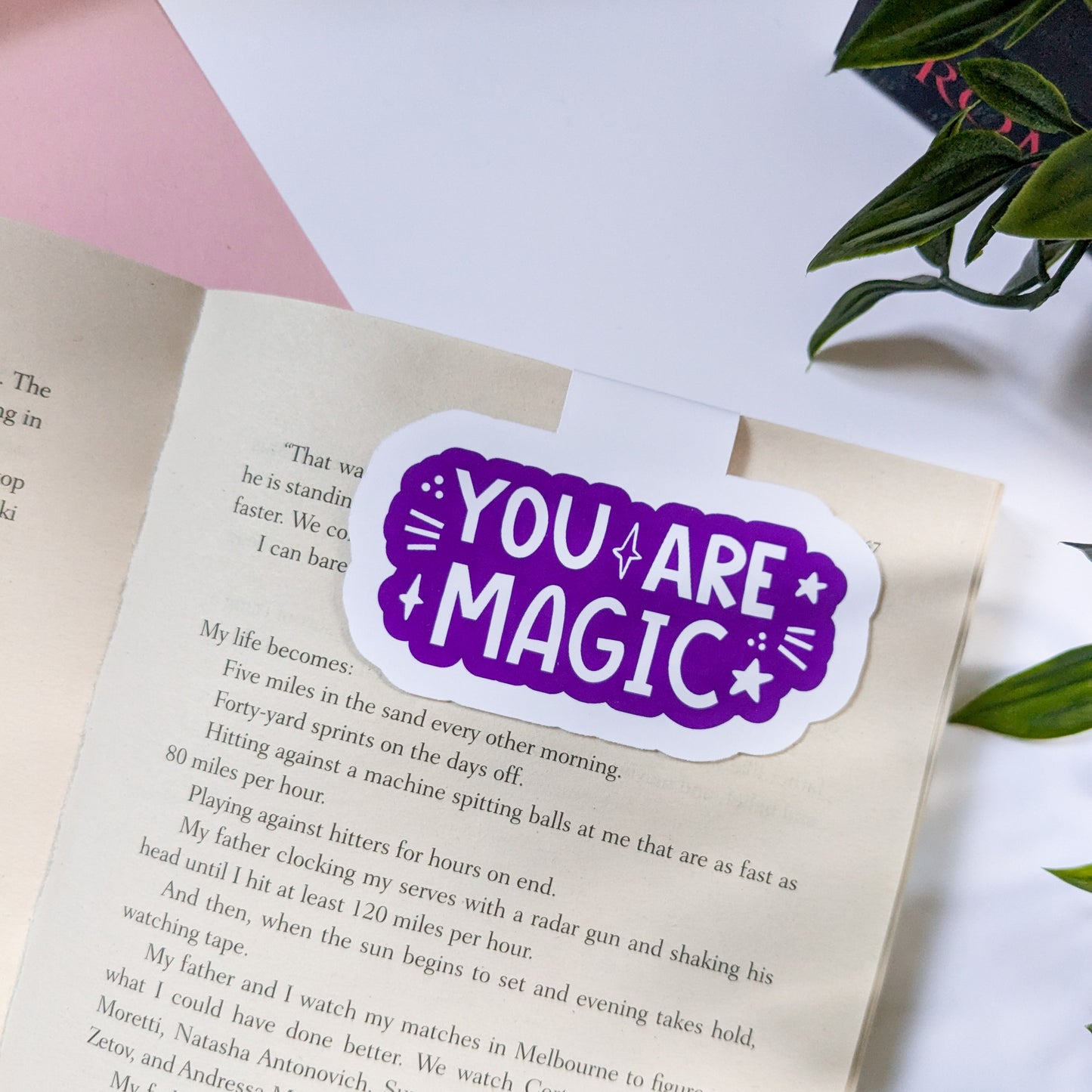 You Are Magic Magnetic Die-Cut Bookmark