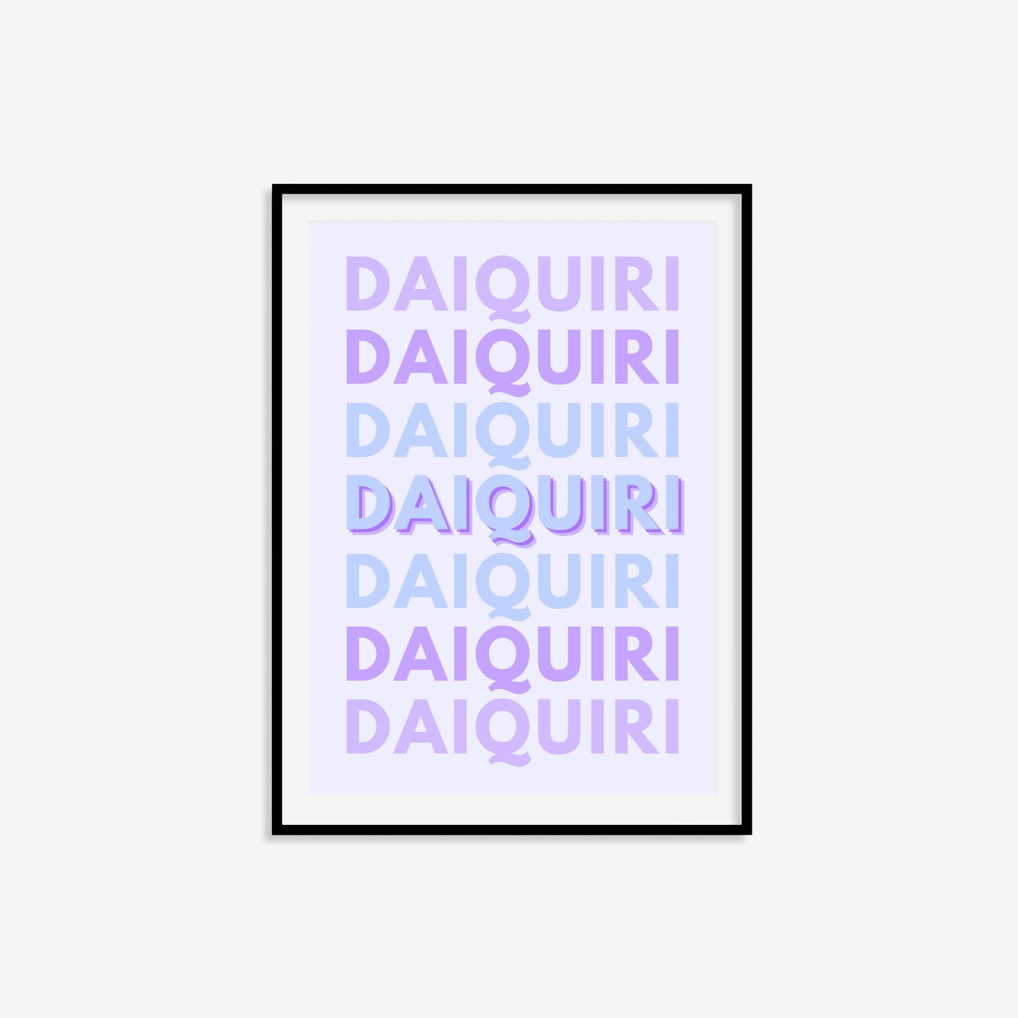 Daiquiri Typography Print