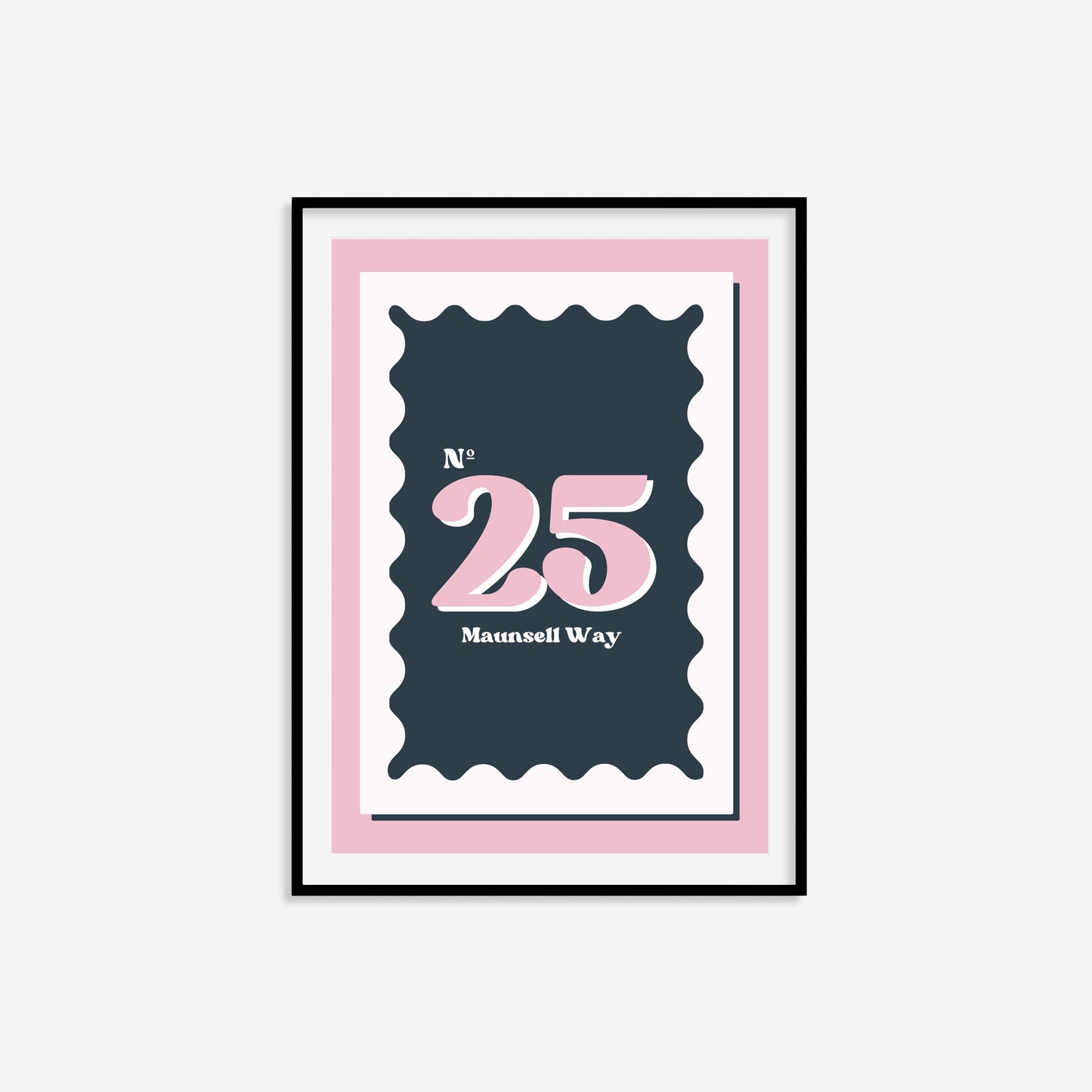Personalised House Number Print