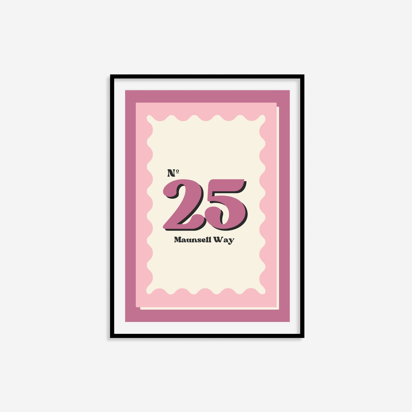 Personalised House Number Print