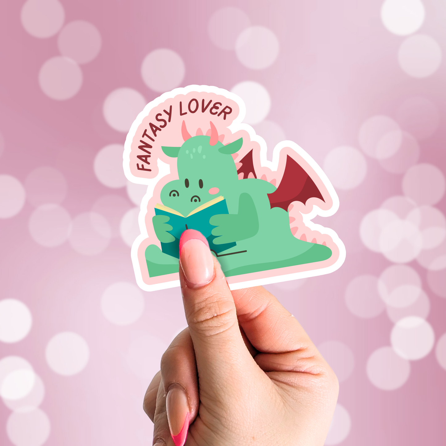 Fantasy Lover Dragon Vinyl Sticker