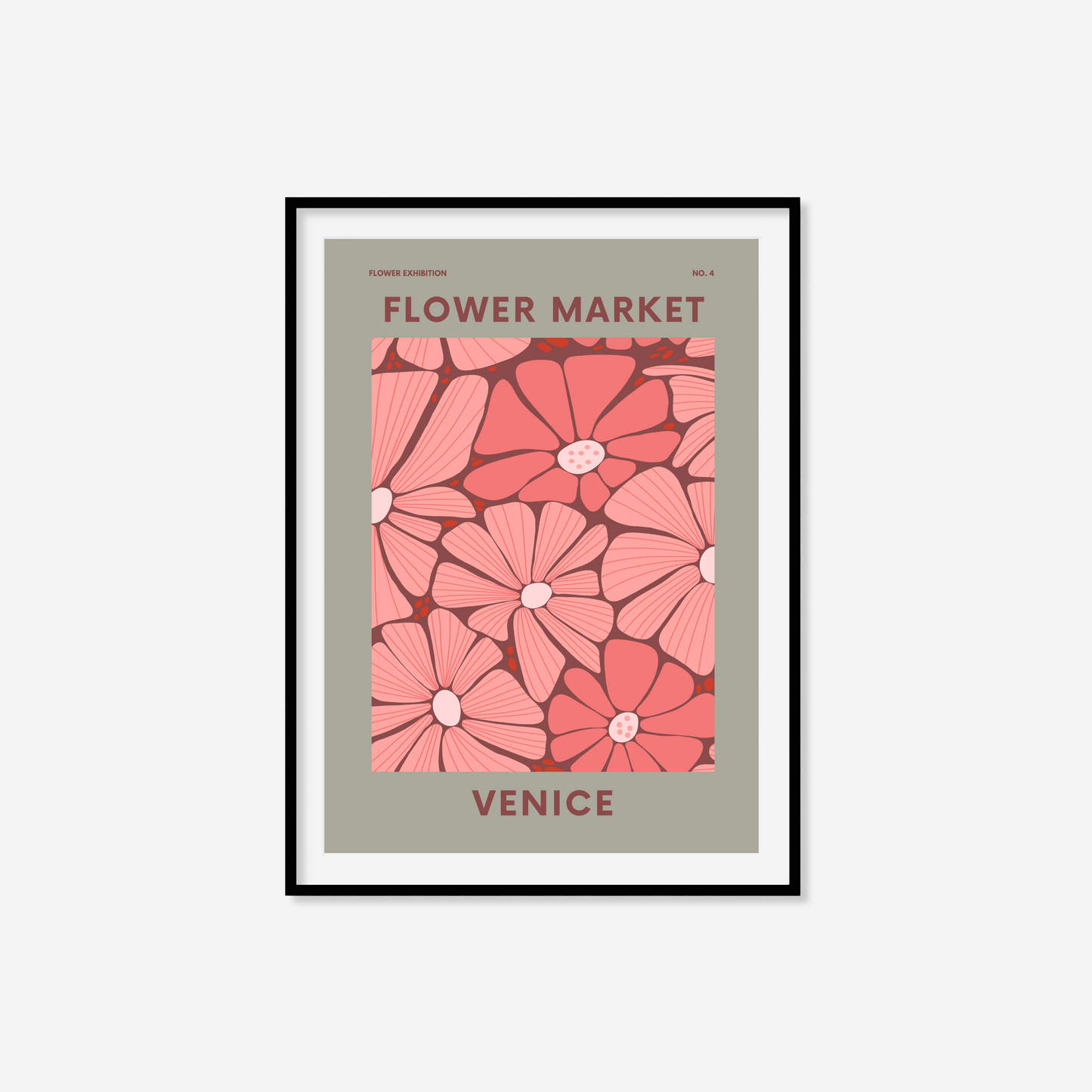 Venice Flower Market Print