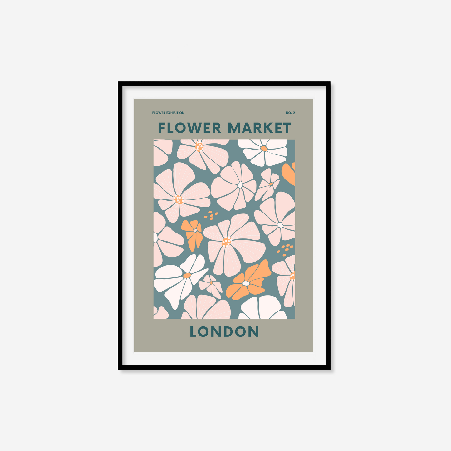 London Flower Market Print