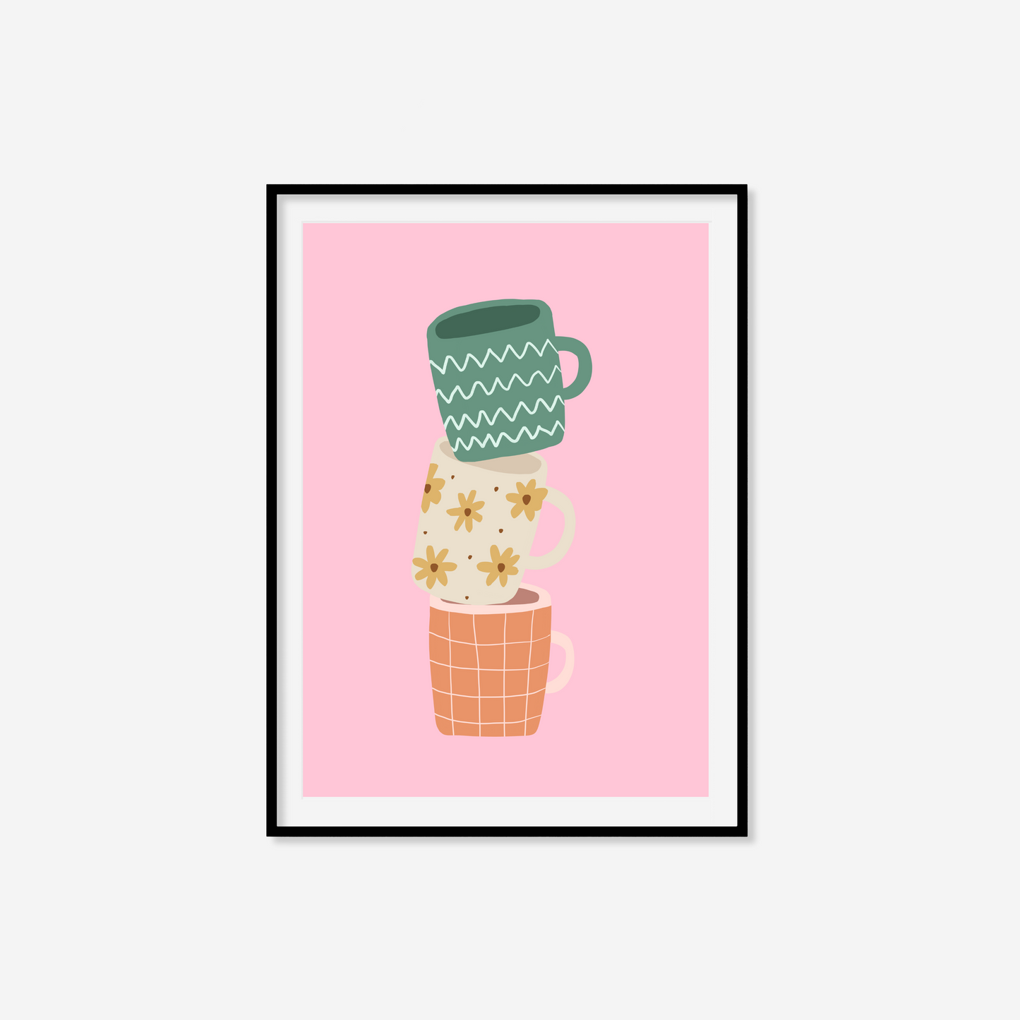 Stack Of Mugs Print