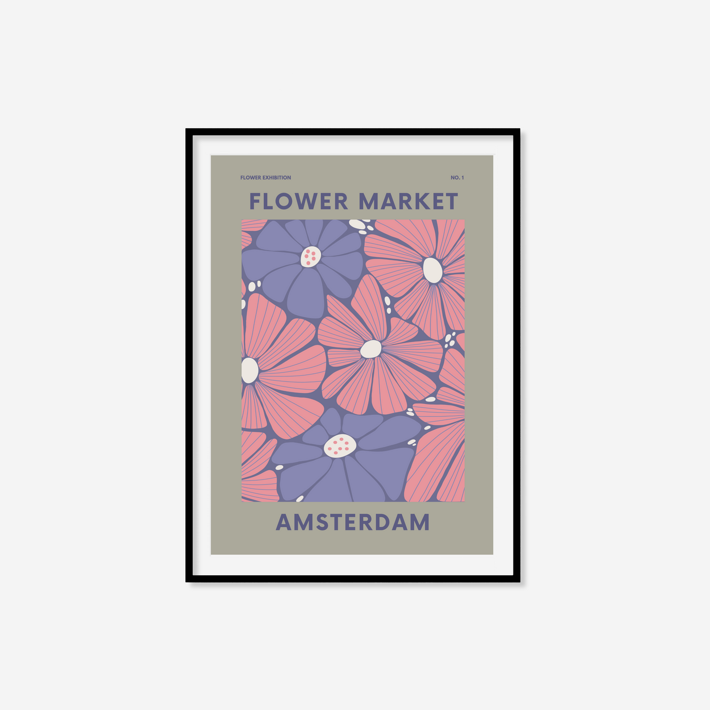 Amsterdam Flower Market Print