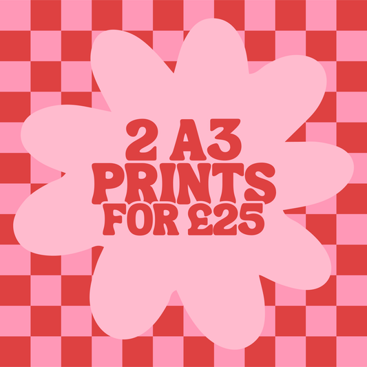 2 A3 Prints Bundle