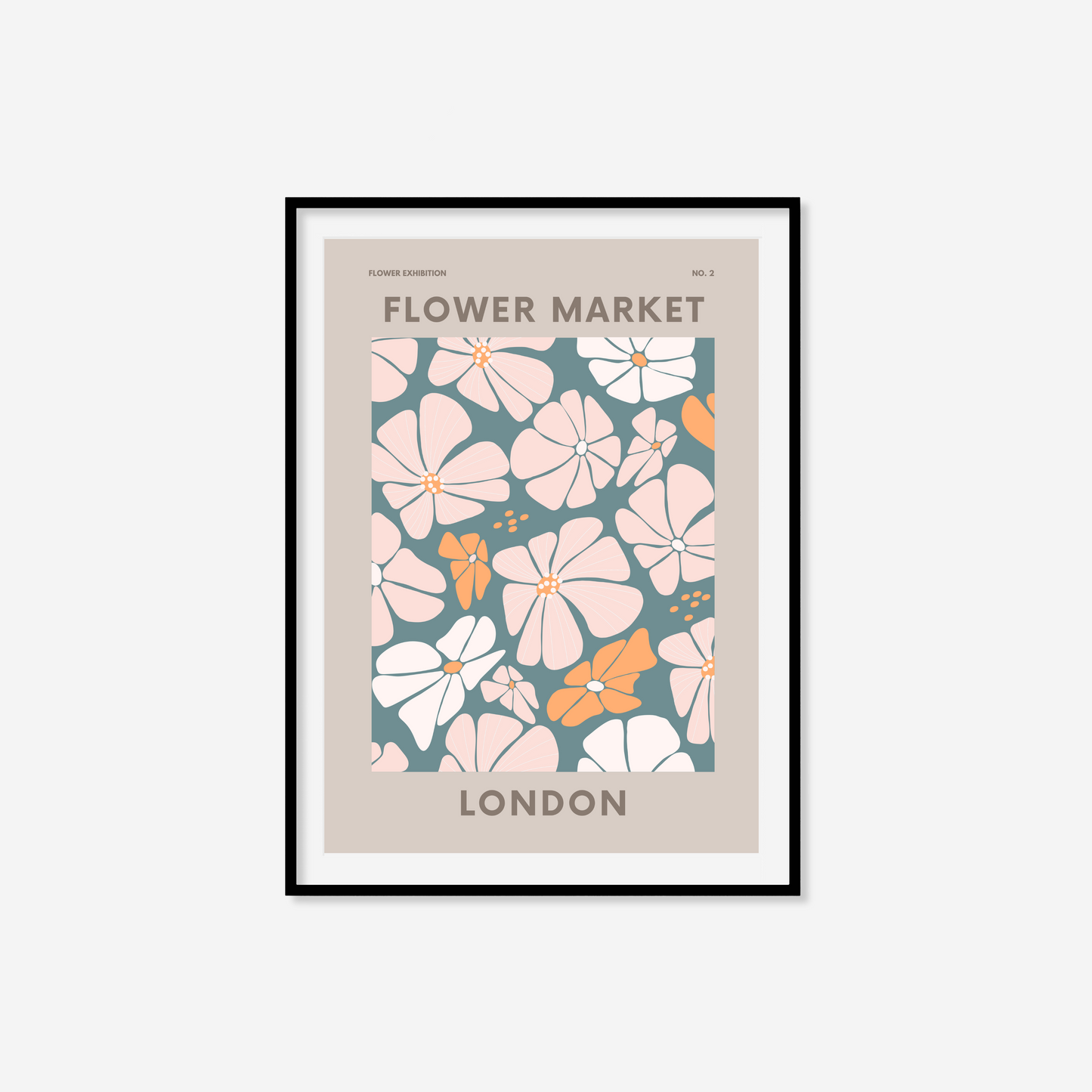 London Flower Market Print