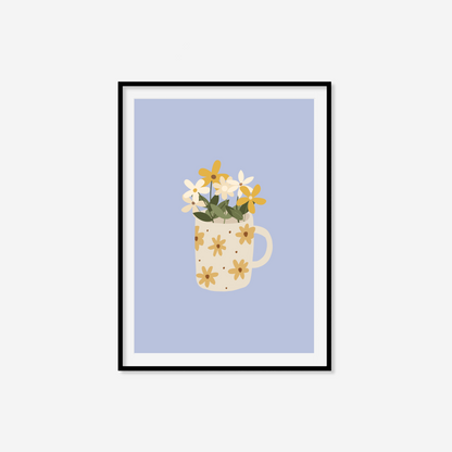 Flowers In Mug Print