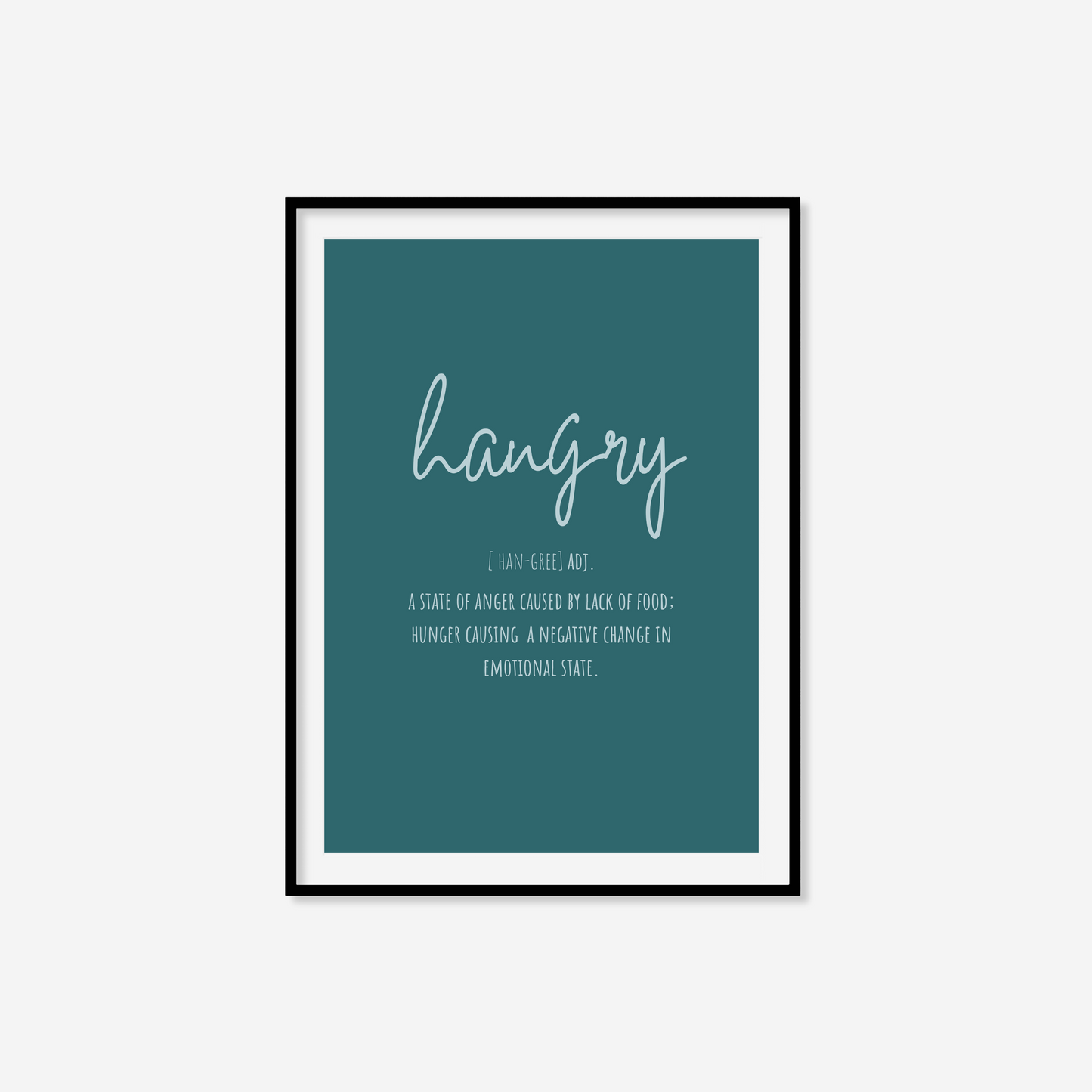 Hangry Definition Print