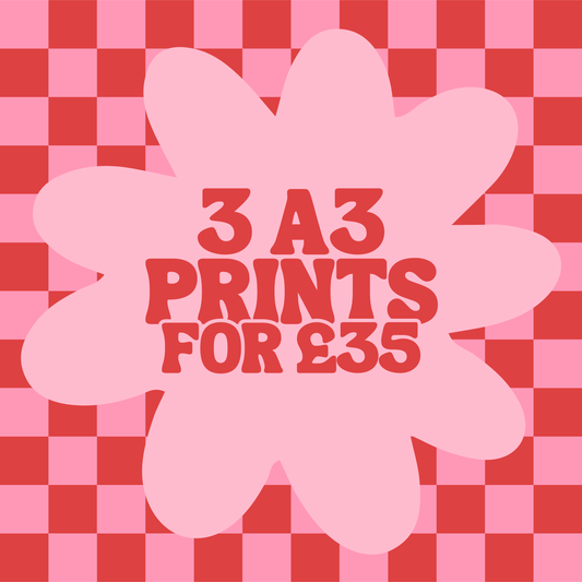 3 A3 Prints Bundle