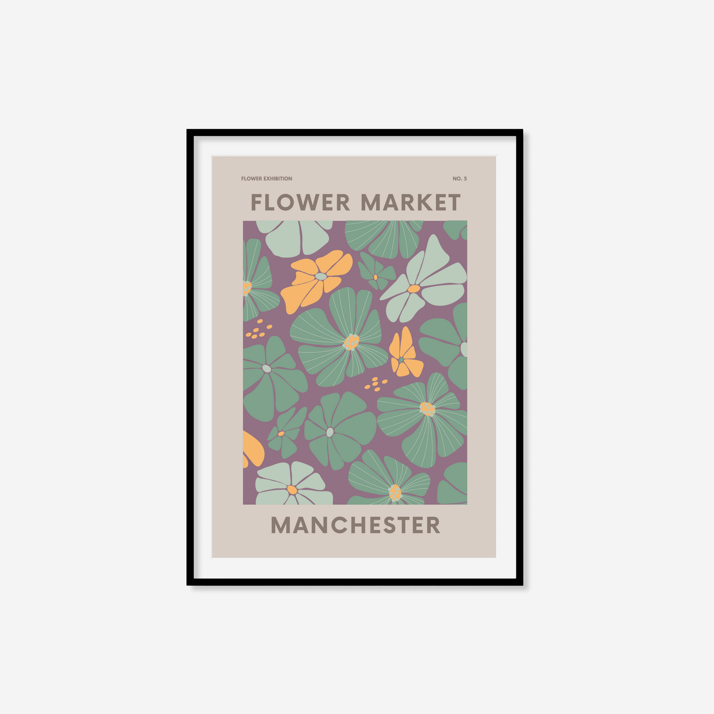 Manchester Flower Market Print