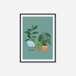 Trio Of Houseplants Print