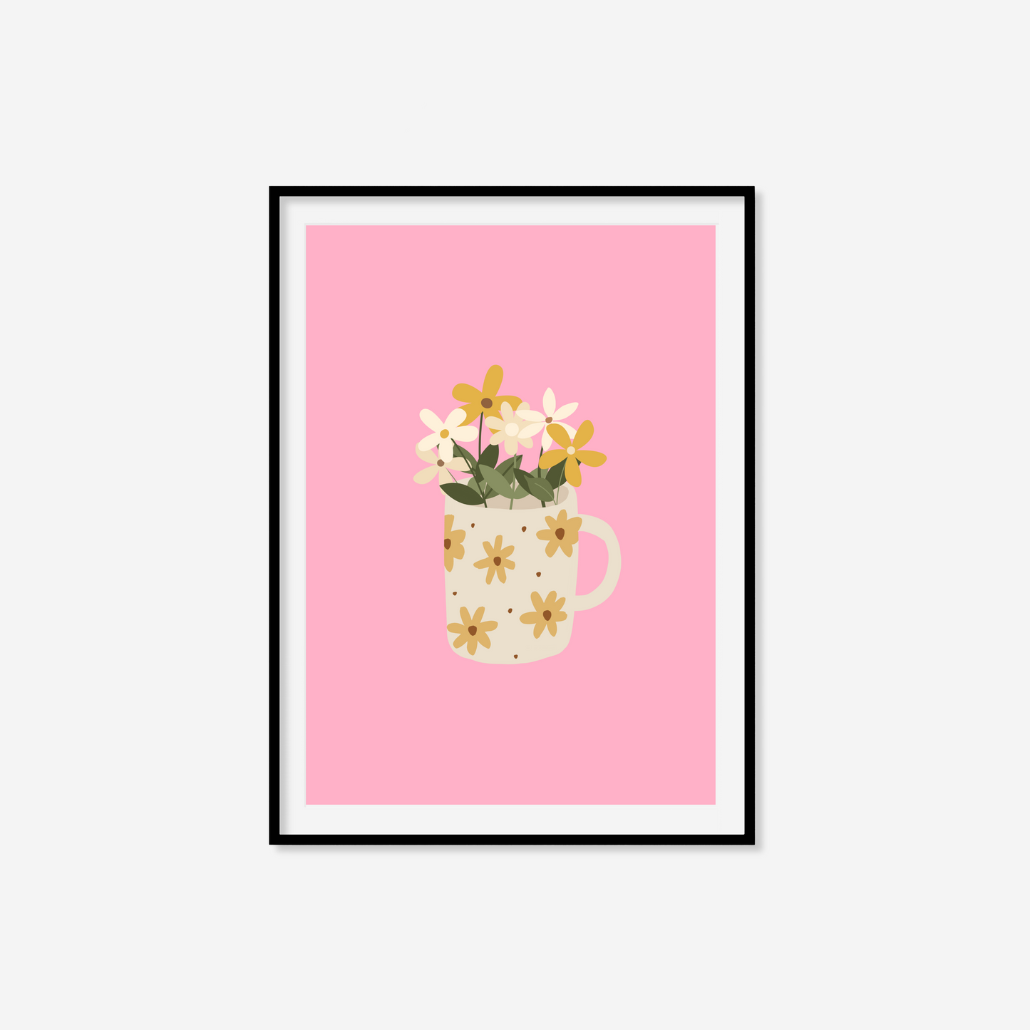 Flowers In Mug Print