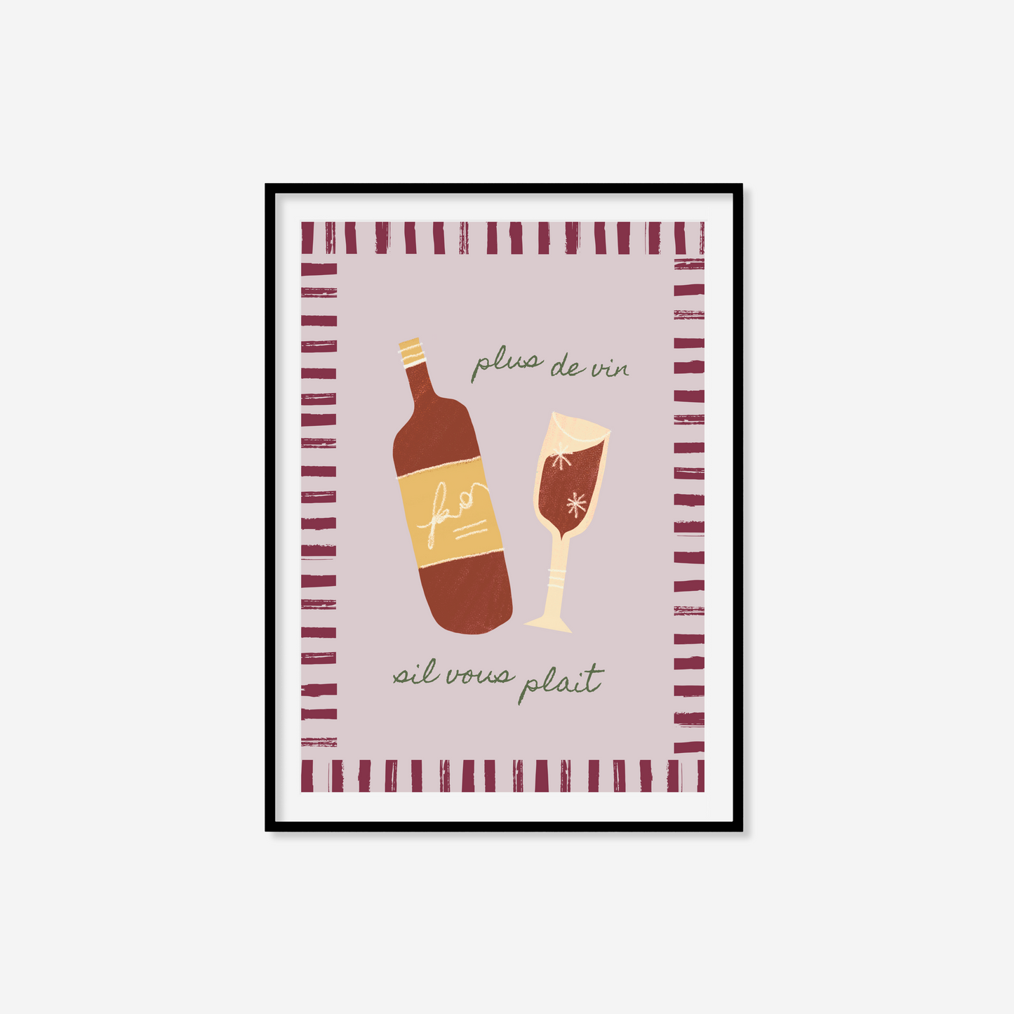 Plus De Vin Print