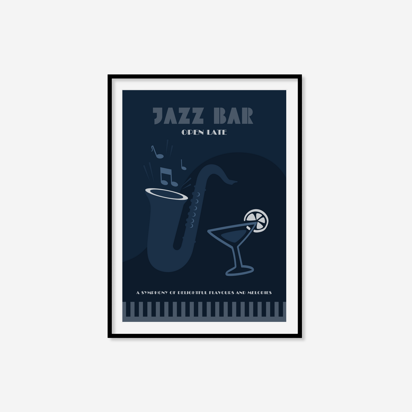 Retro Jazz Bar Print