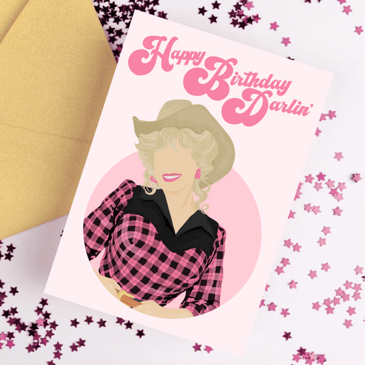 Happy Birthday Darlin' Dolly Parton Card