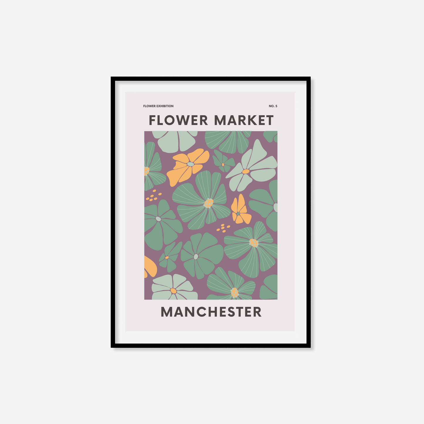 Manchester Flower Market Print