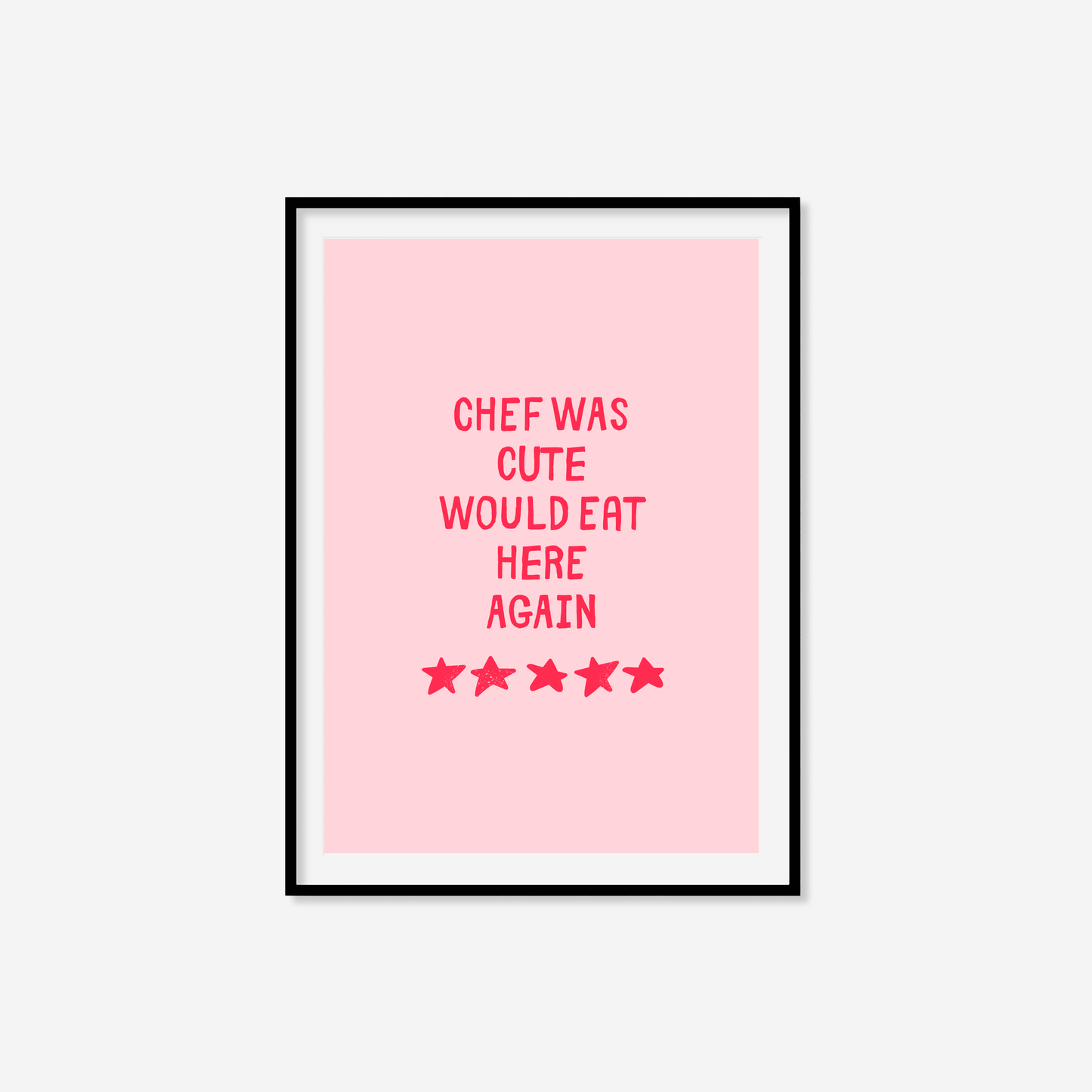 Chef Was Cute Print